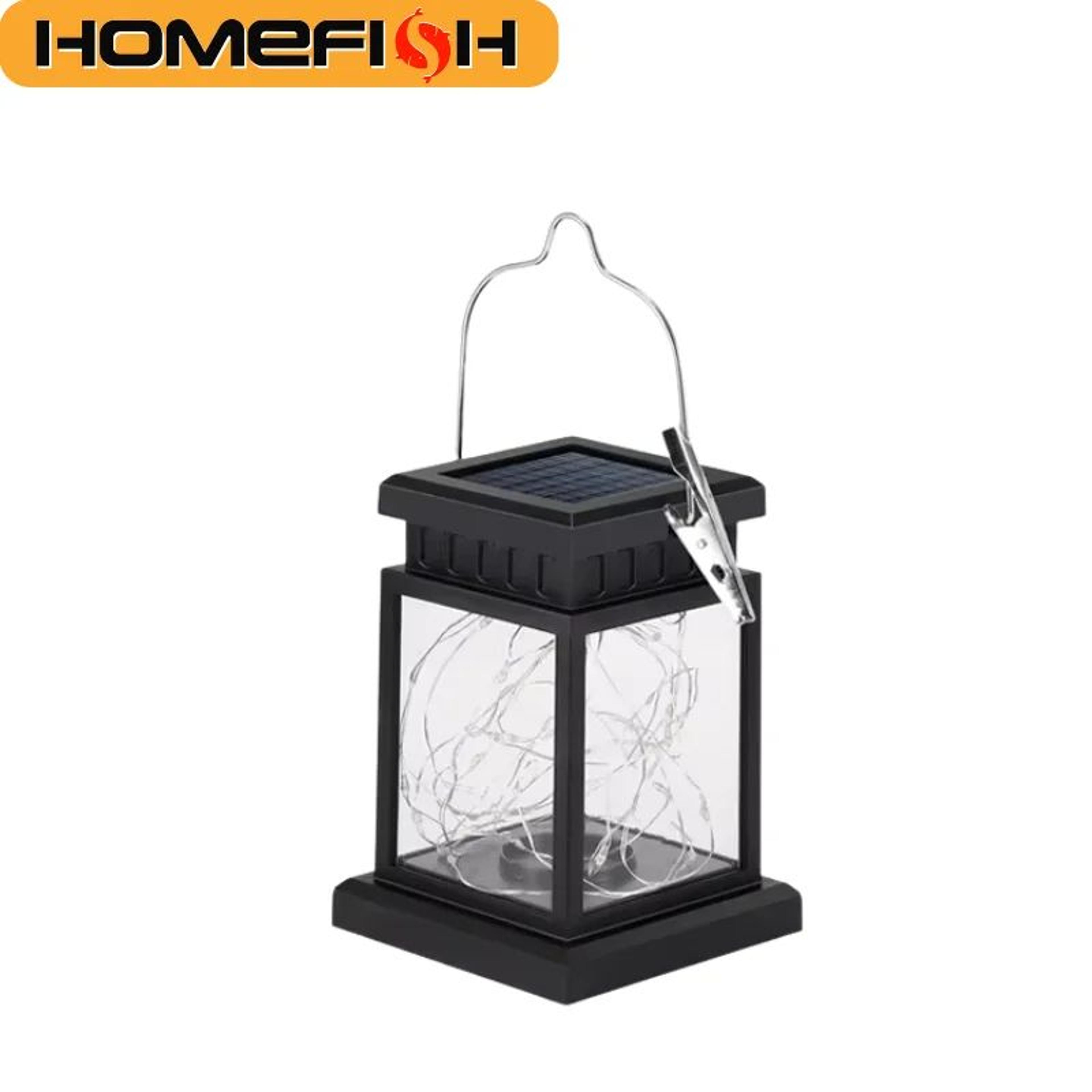 homefish solar led candle lantern for garden and balcony decoration