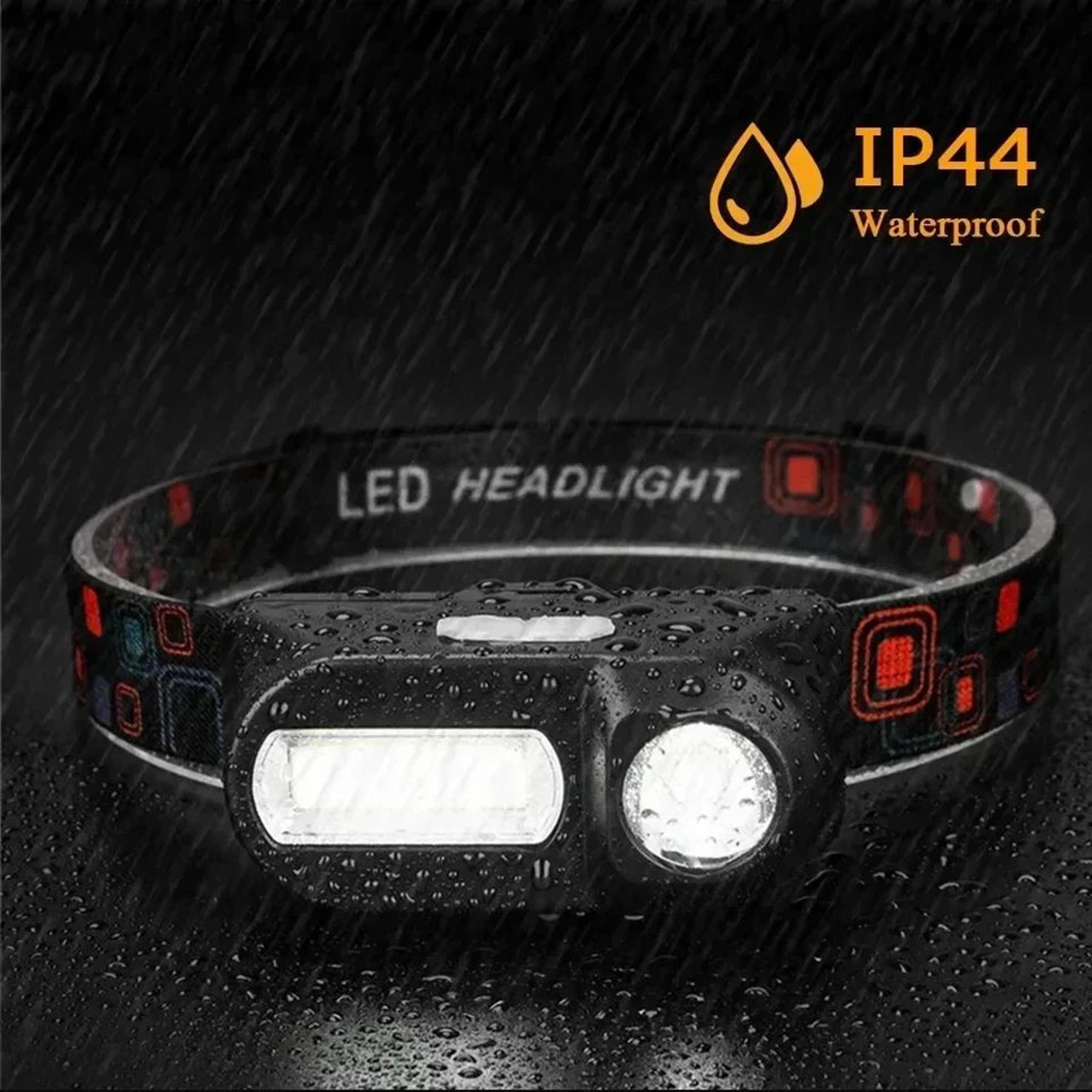 homefish usb rechargeable hands free head torch for outdoor work