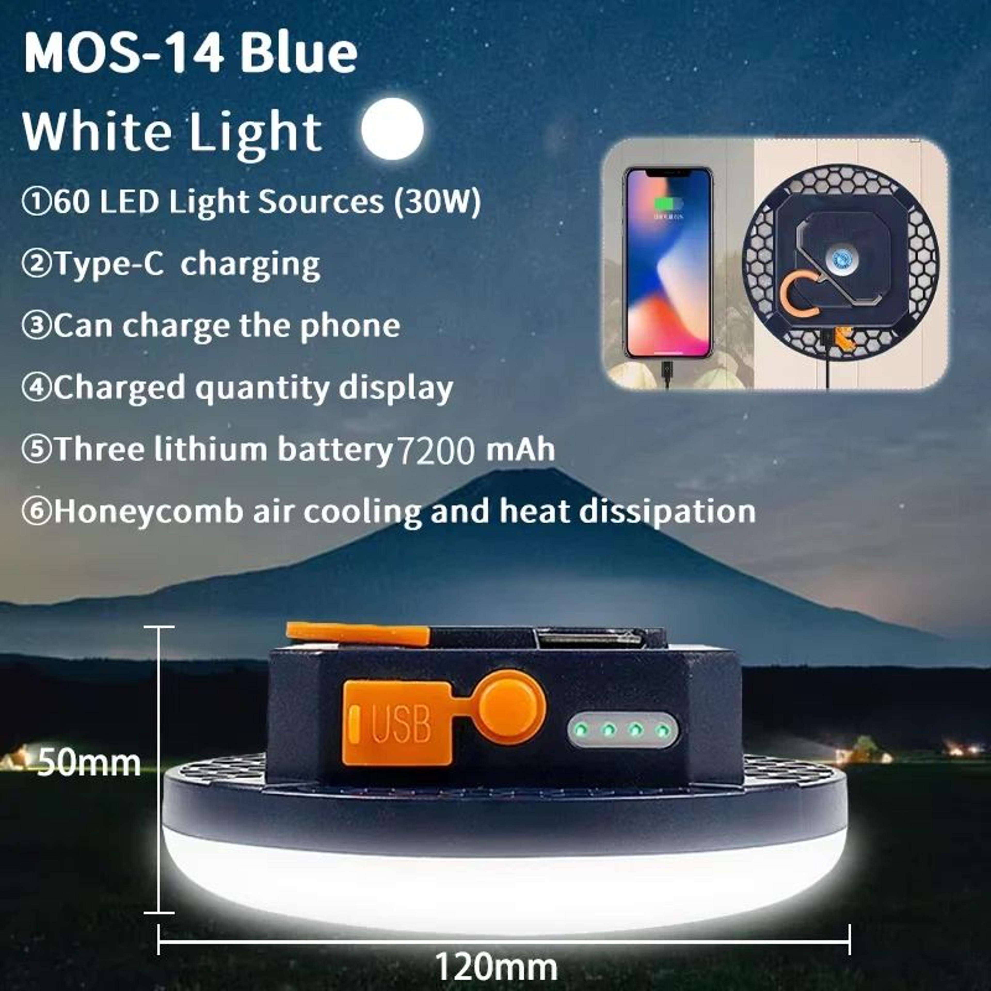 moslighting 7200mah rechargeable led camping lantern and tent light