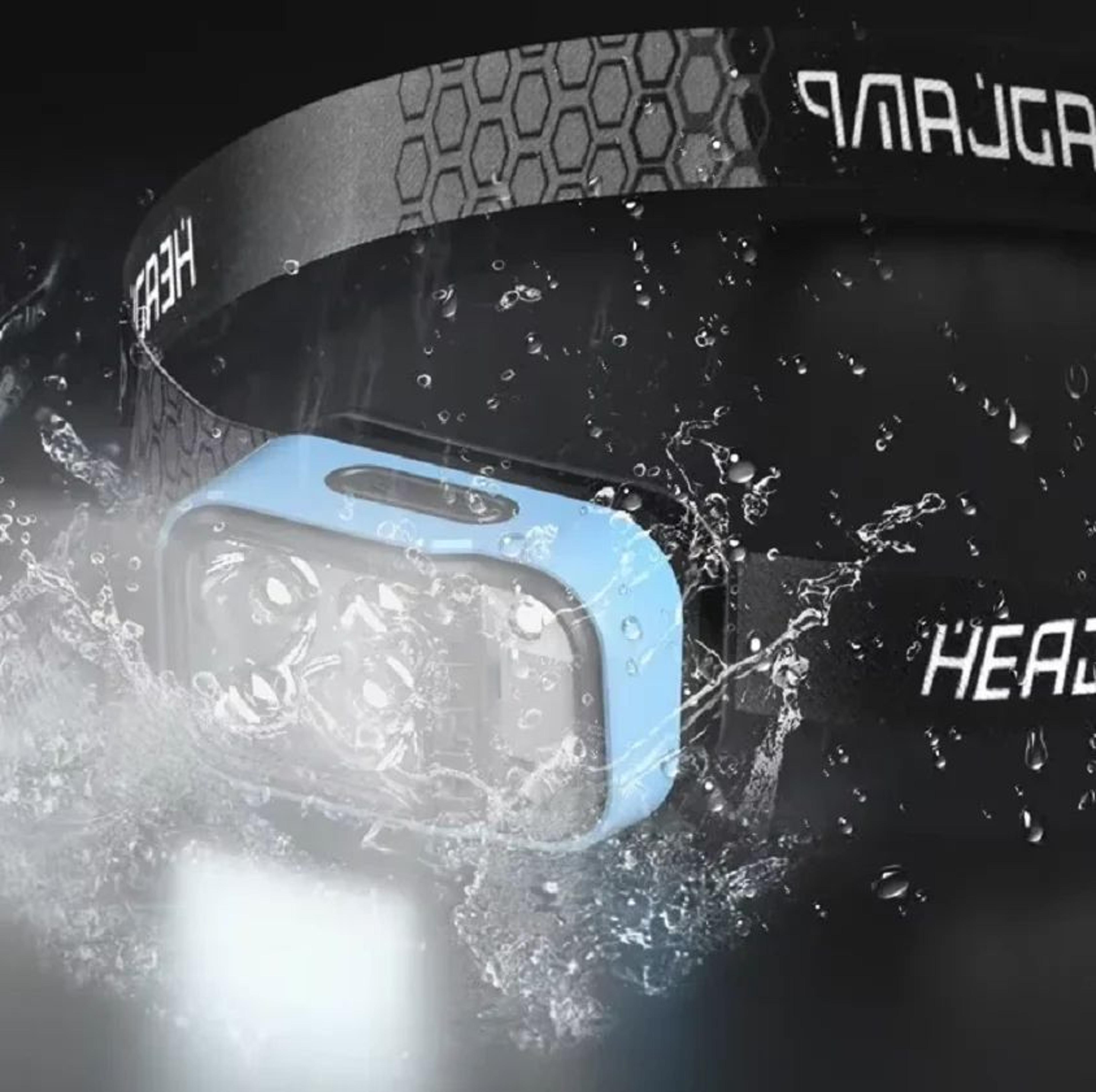 rechargeable xpg cob led headlamp with sensor and battery indicator