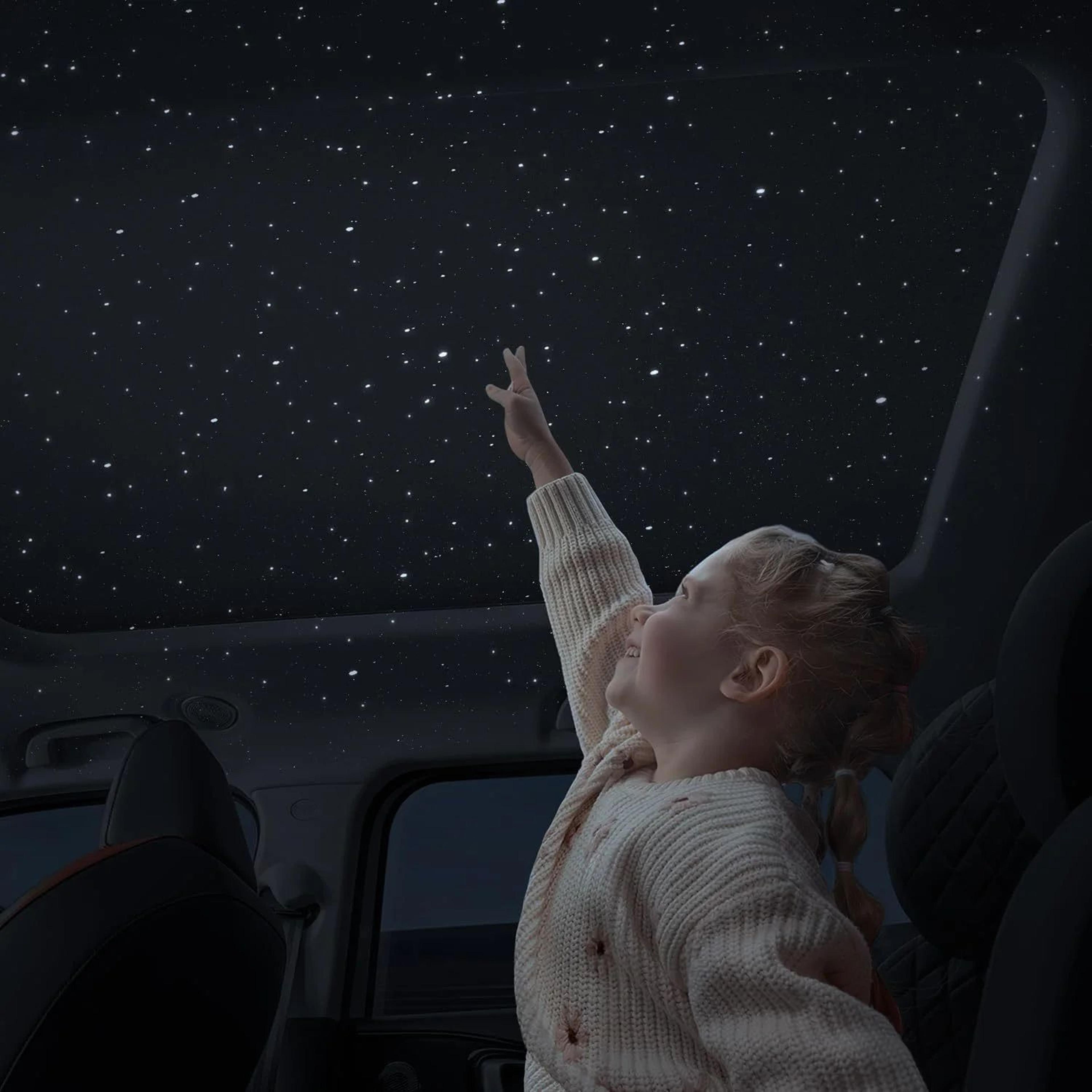 usb starry galaxy car projector light for interior and party decor