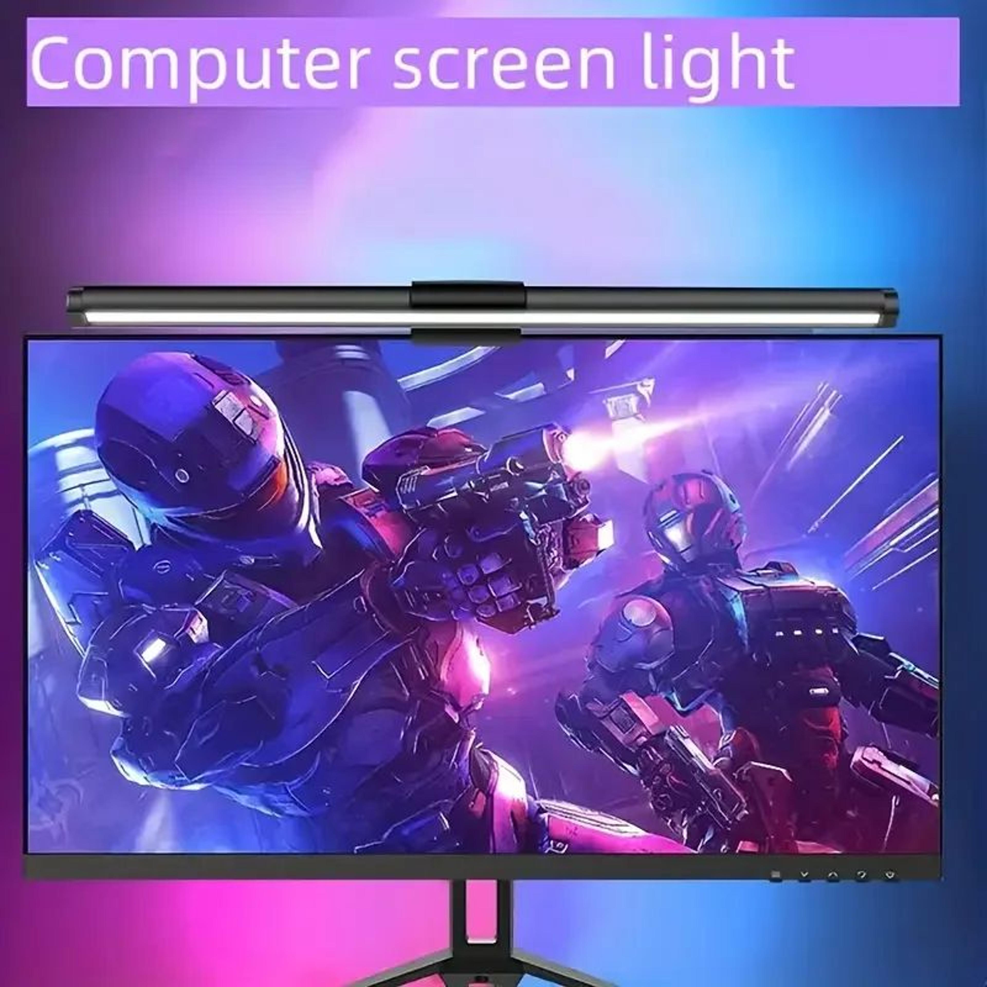 40cm rgb led monitor light bar with stepless dimming for work and gaming