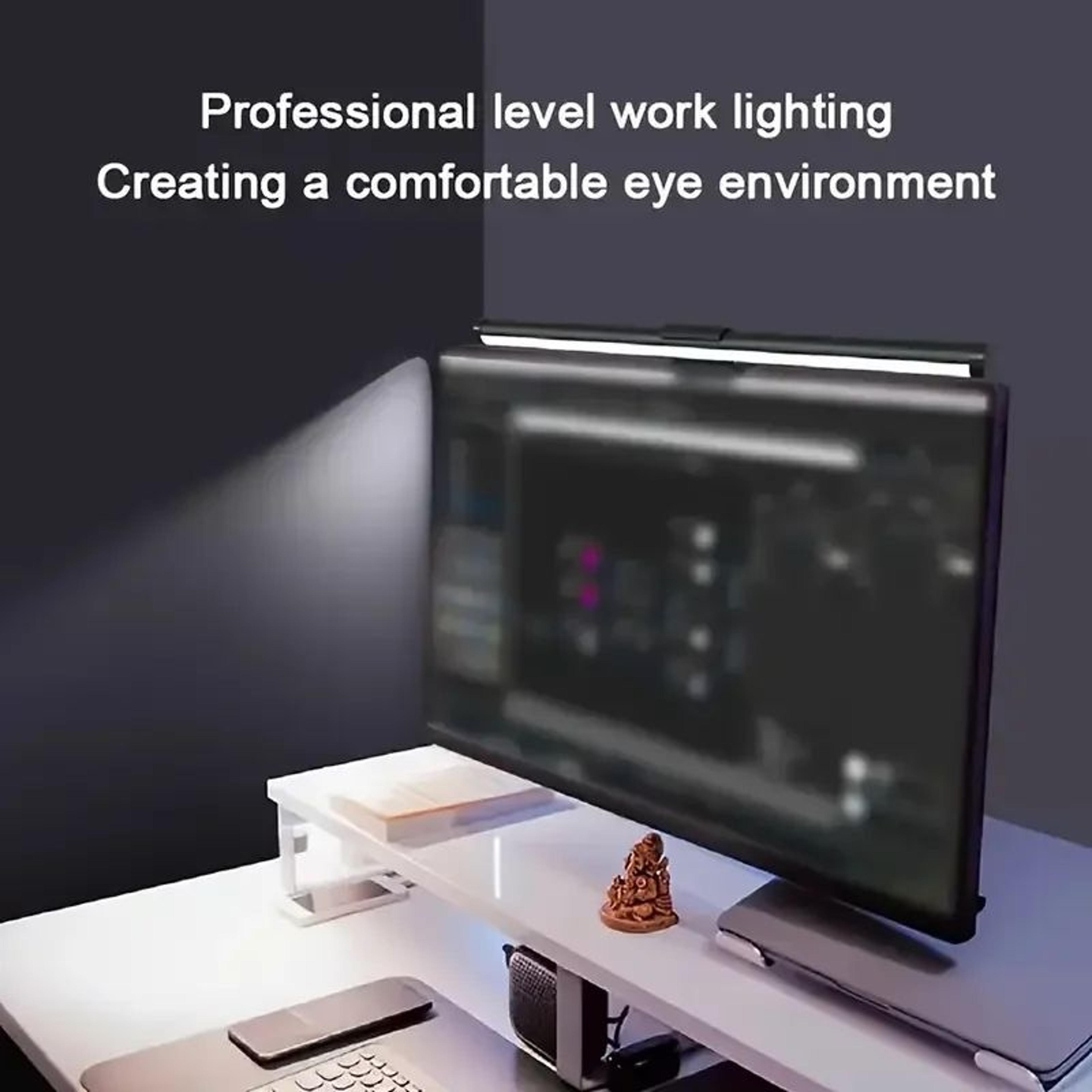 rgb led monitor light bar with stepless dimming for work study read and gaming