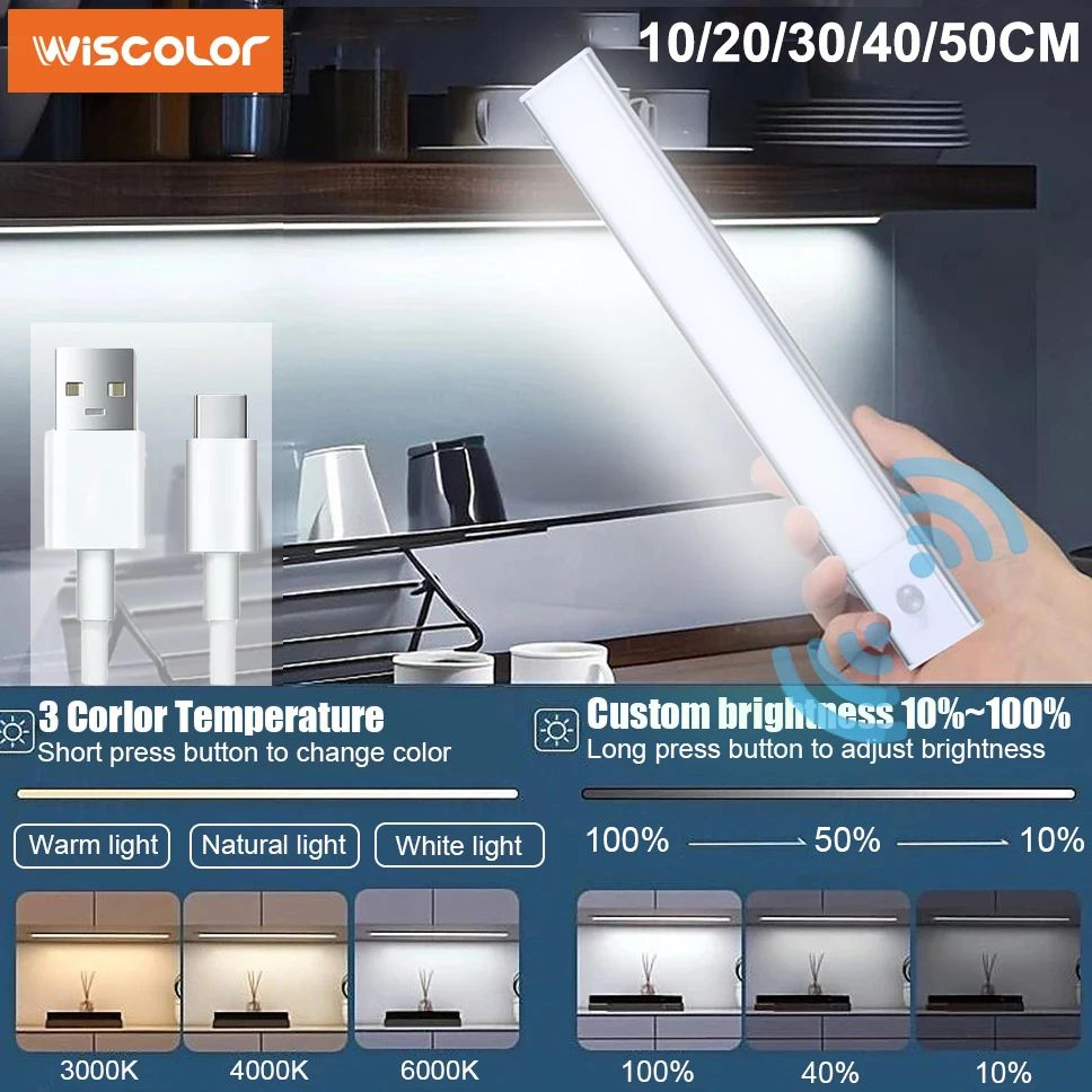 ultra thin wireless led cabinet light with motion sensor and usb connection