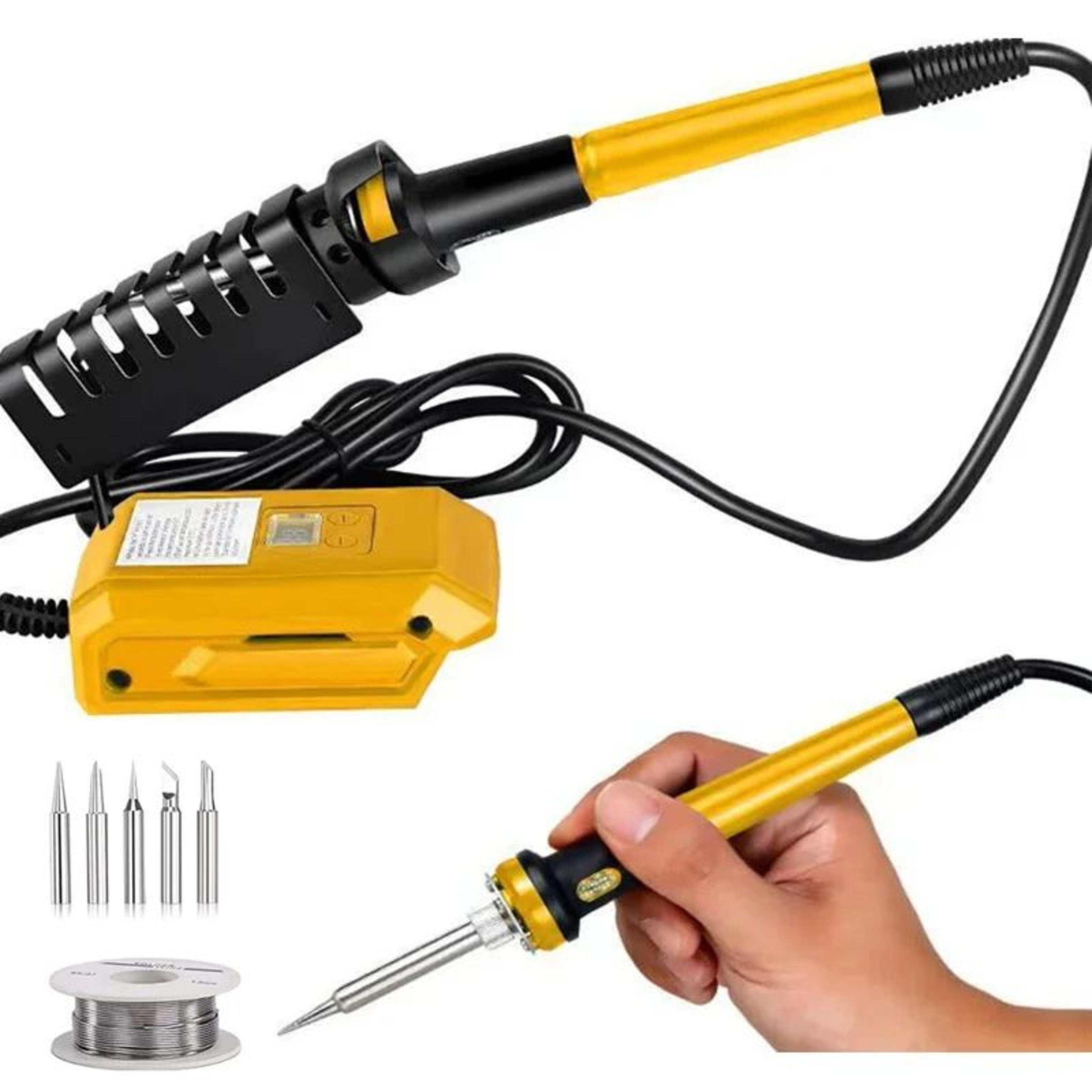 60w digital cordless soldering iron with adjustable temperature for makita batteries