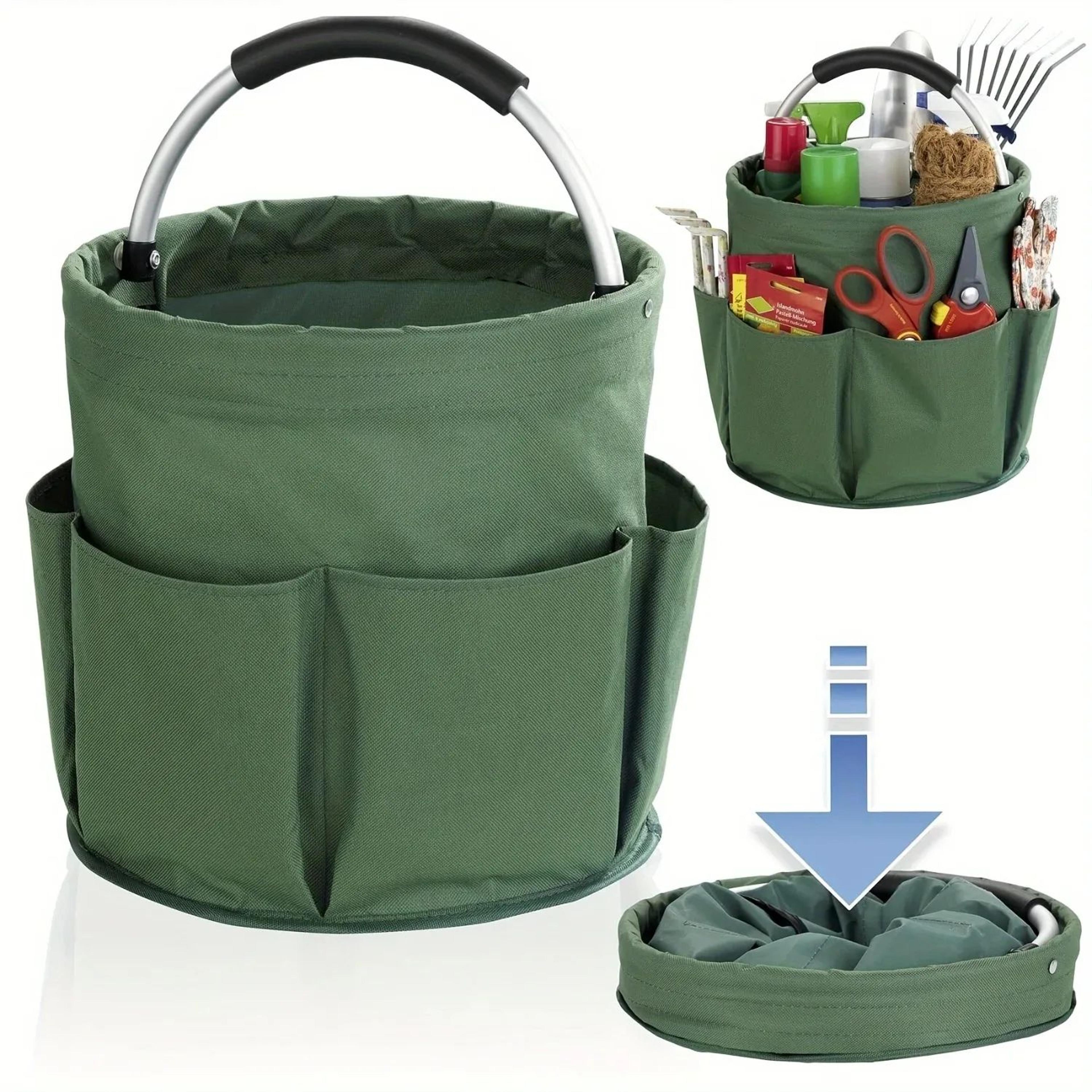 600d oxford cloth bucket tool organizer with six compartments