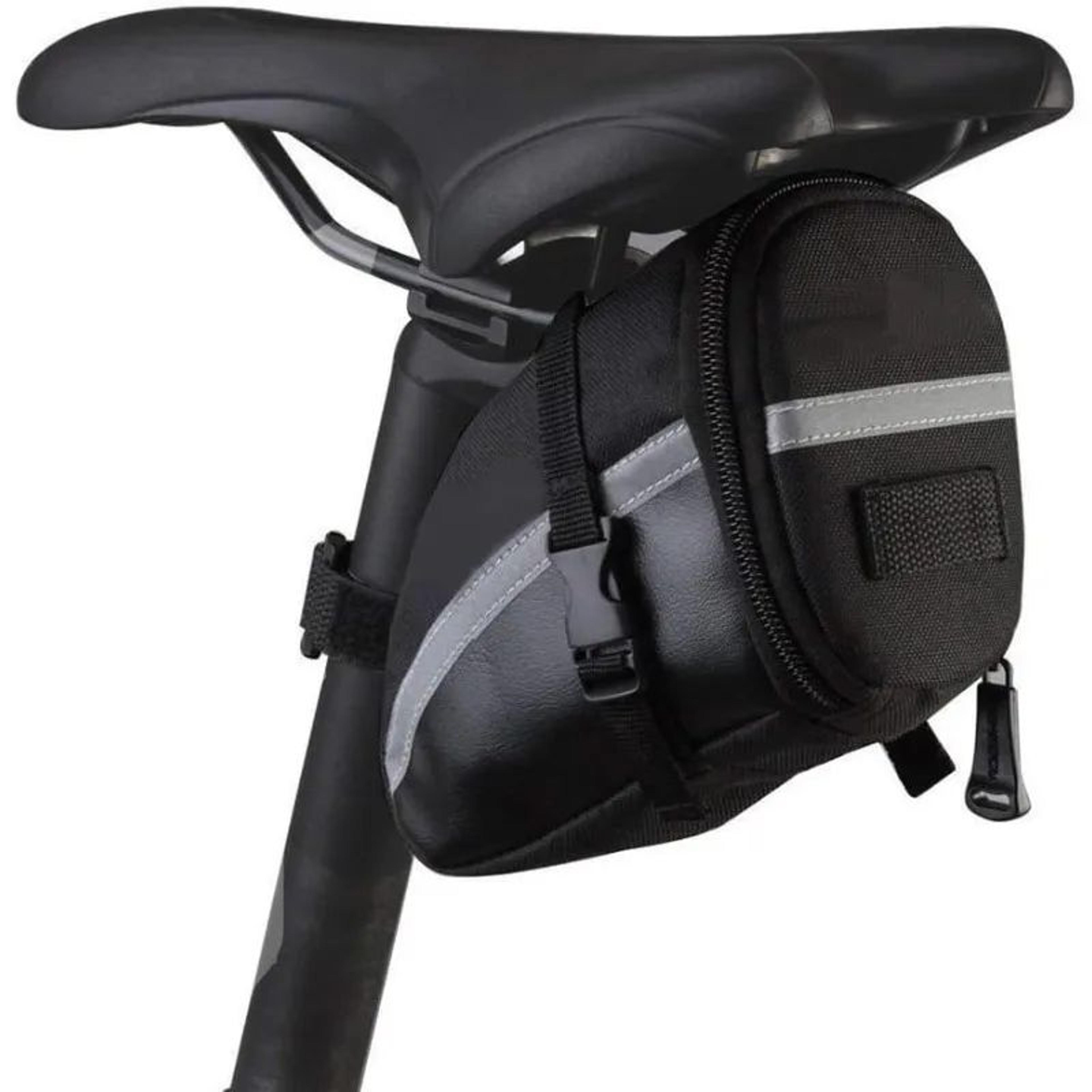reflective pu bike saddle wedge bag for cycling tools