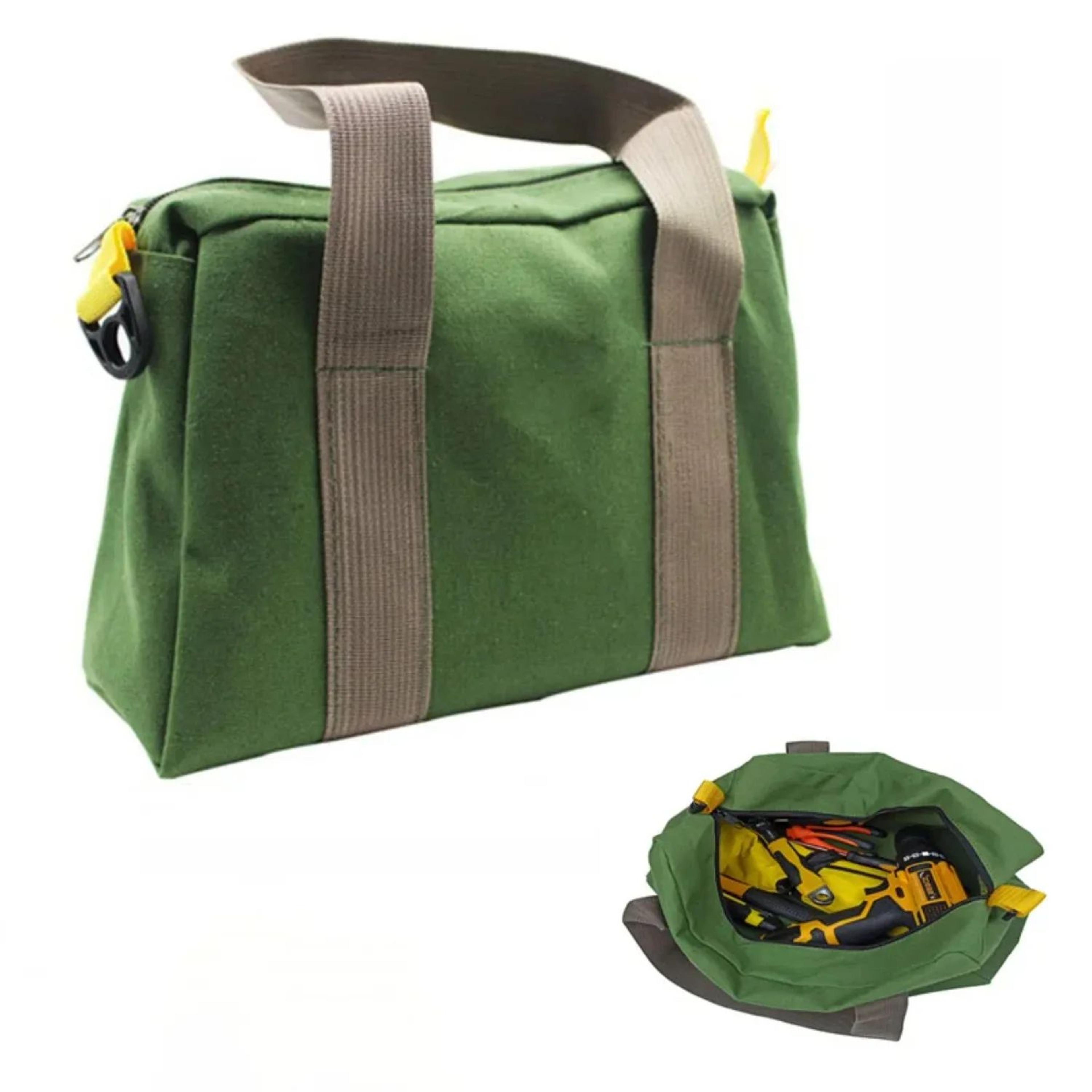 large capacity canvas tool bag for maintenance and repairs