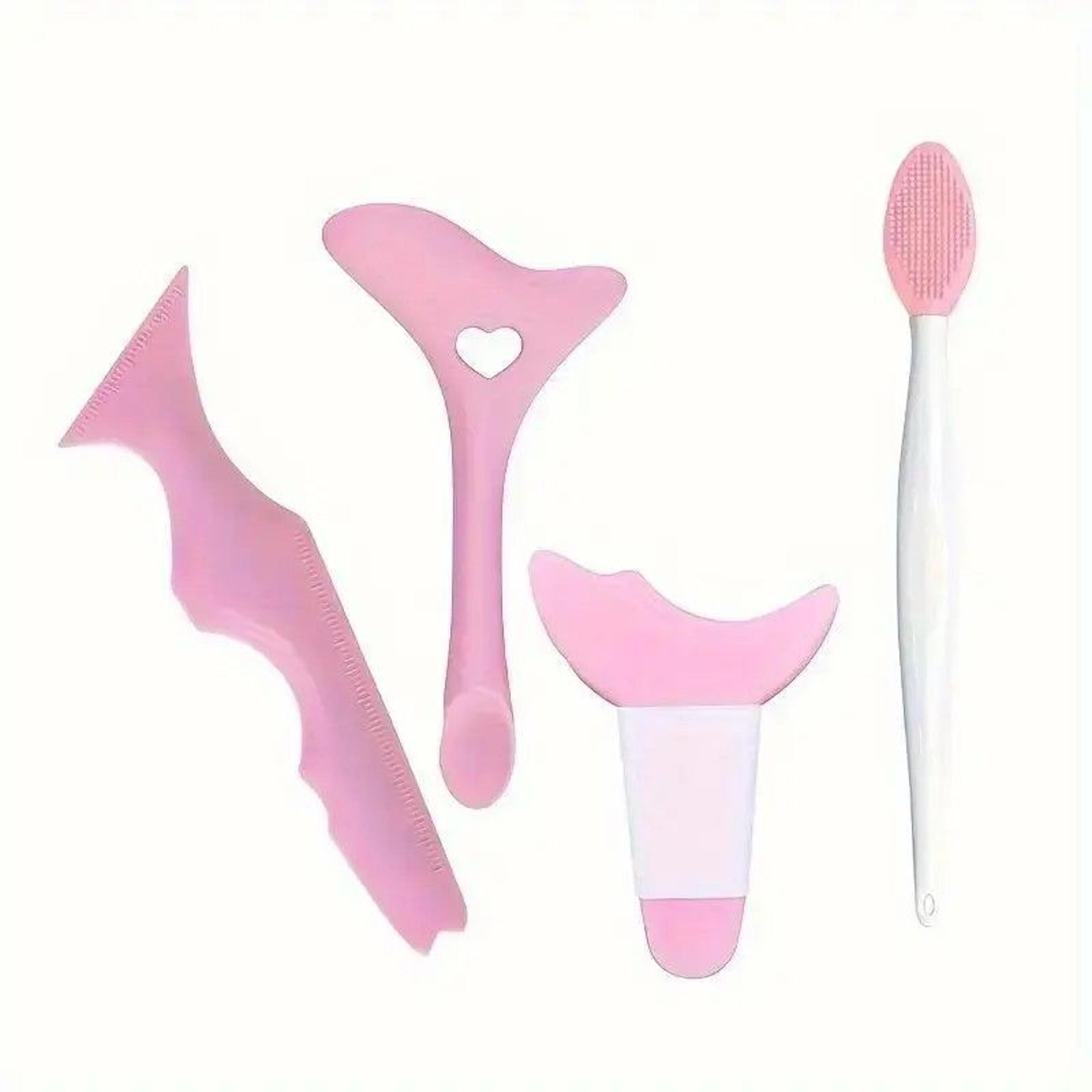 precision glide eye-art kit, 4 piece reusable silicone eye makeup tools set