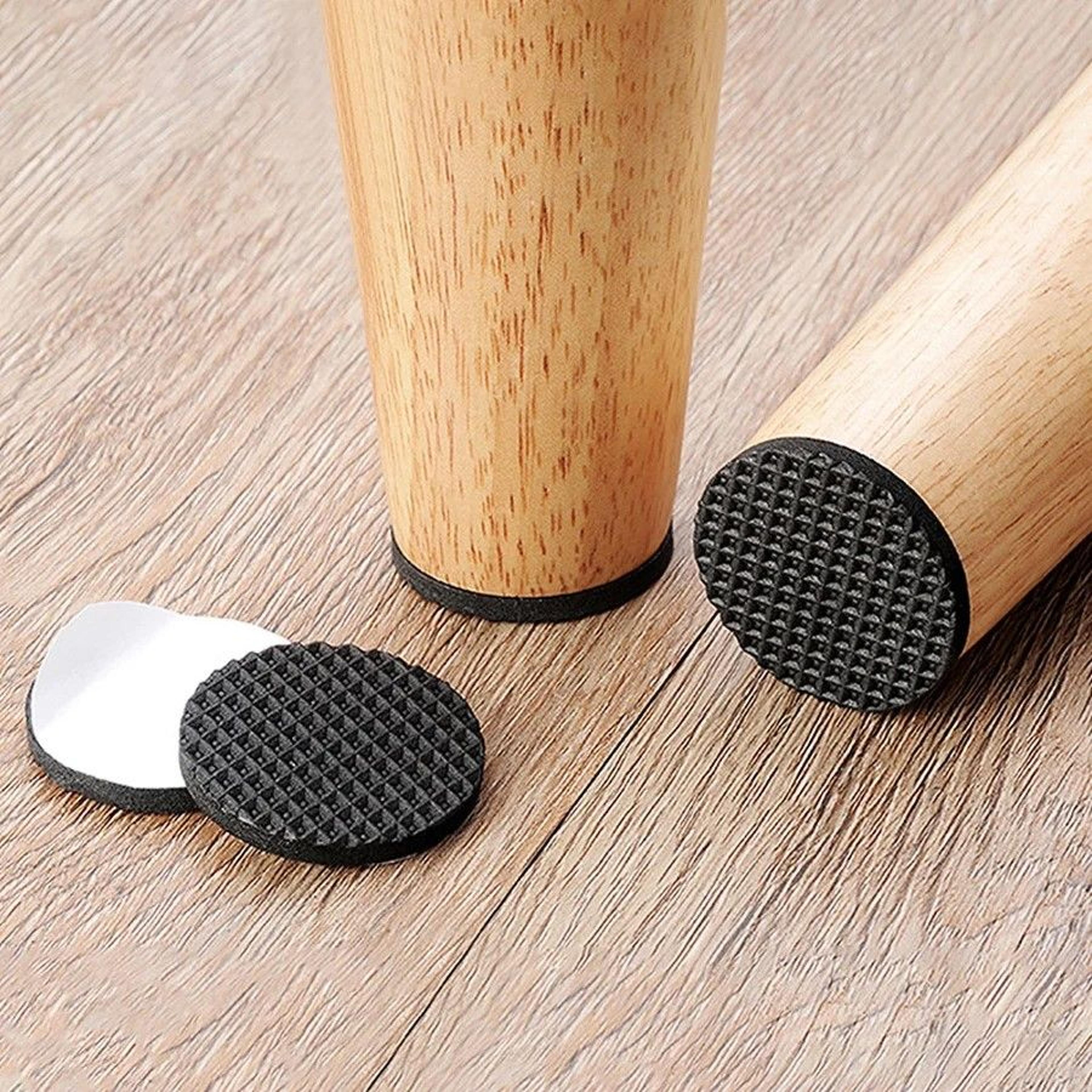 thickgrip premium non-slip furniture pads – chair leg floor protectors & table foot cushion pads for hardwood & tile