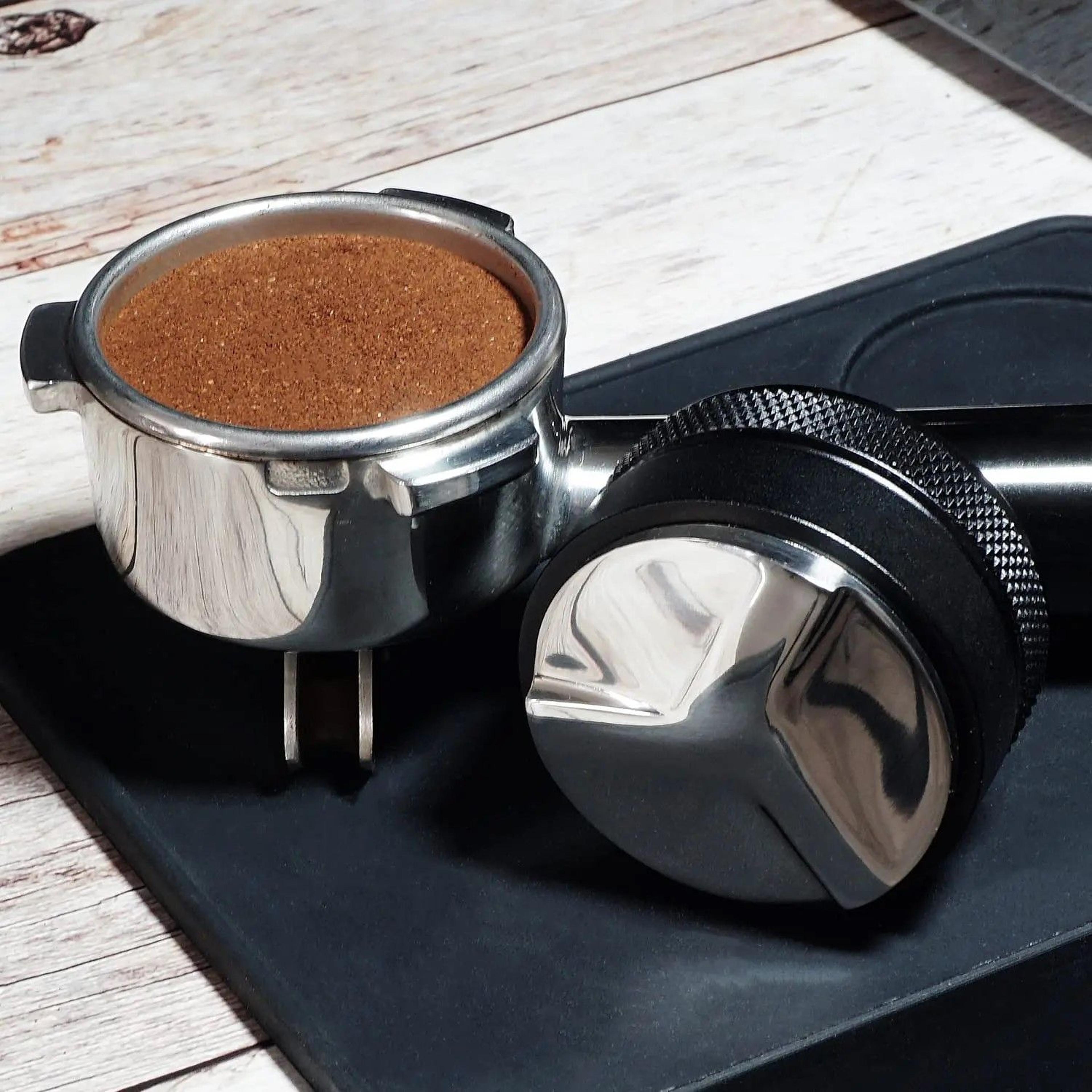premium espresso ground leveler & distributor tool – adjustable depth coffee distribution tool for 58 mm portafilter