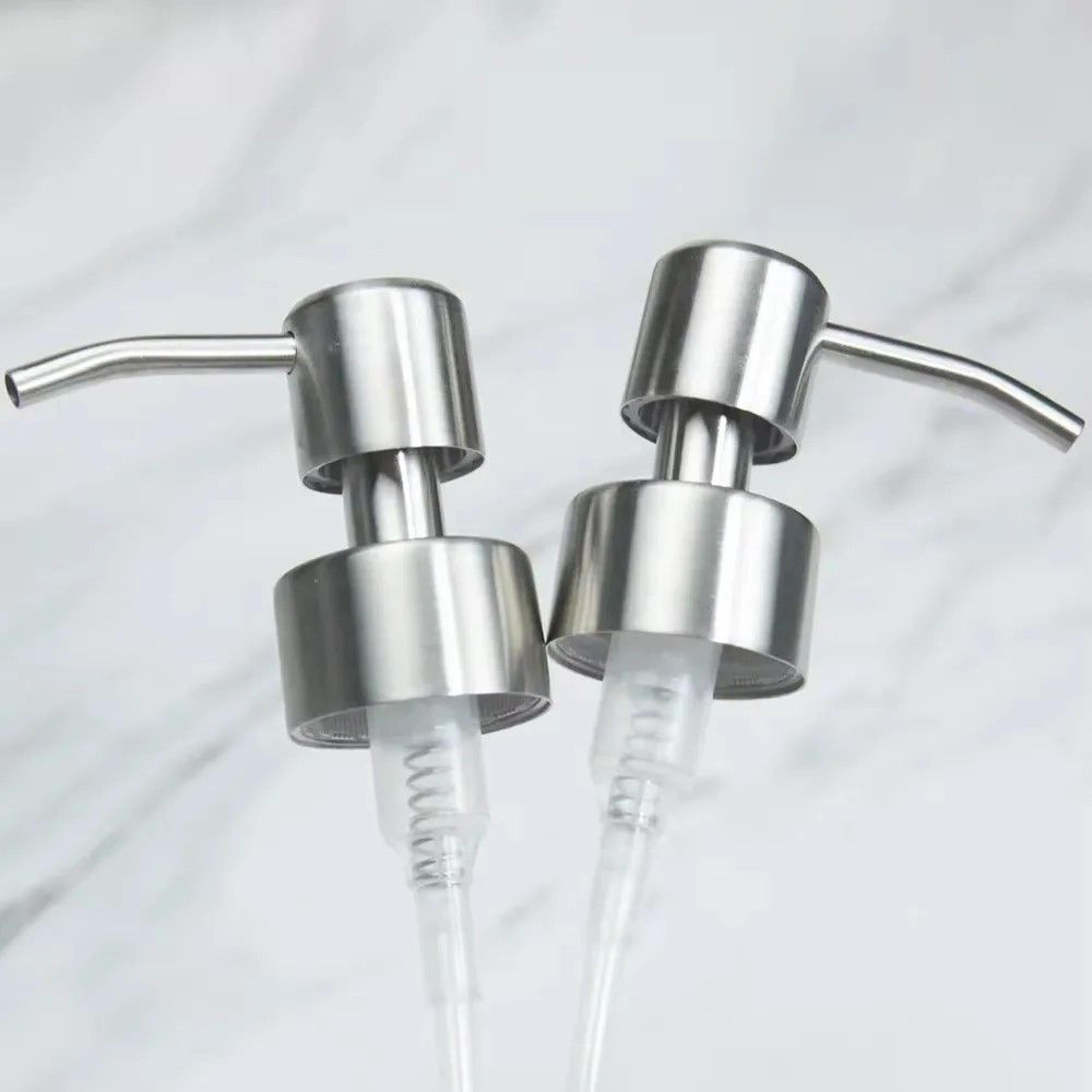 premium 304 stainless steel soap pump dispenser head – durable replacement for kitchen & bathroom