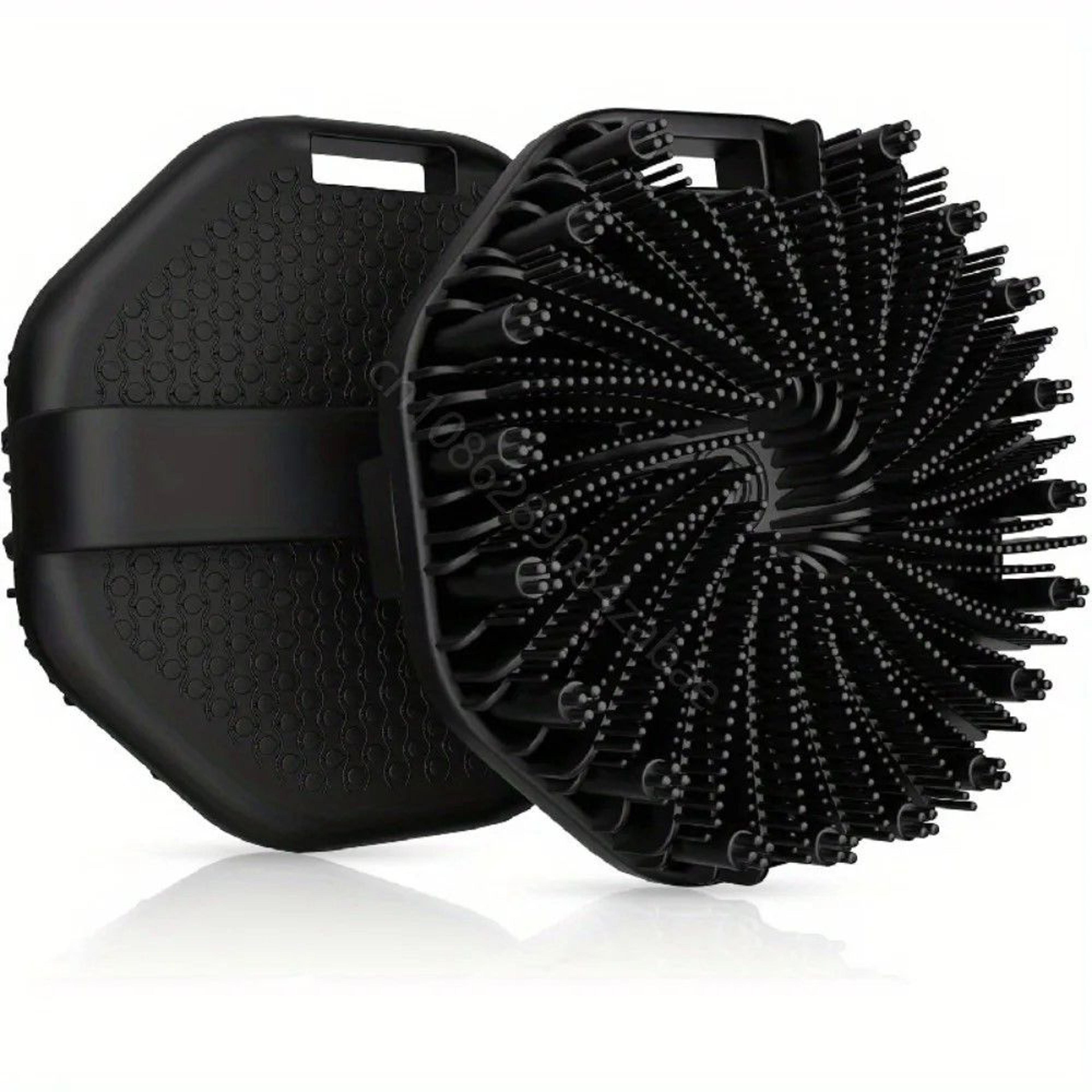 deepcare silicone back scrub brush – soft exfoliating shower massager with handle