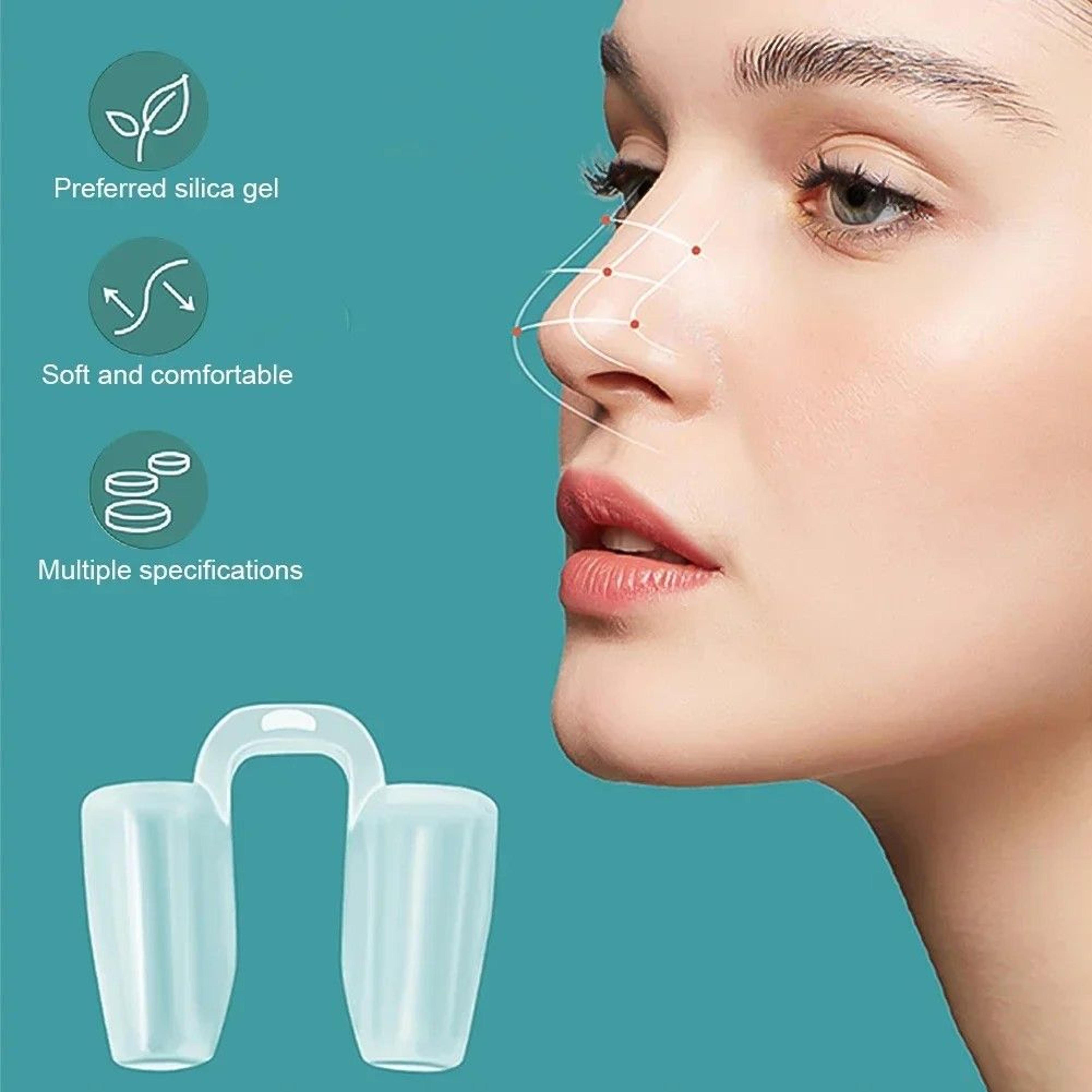 premium silicone nostril support & correction clip – post-rhinoplasty recovery aid