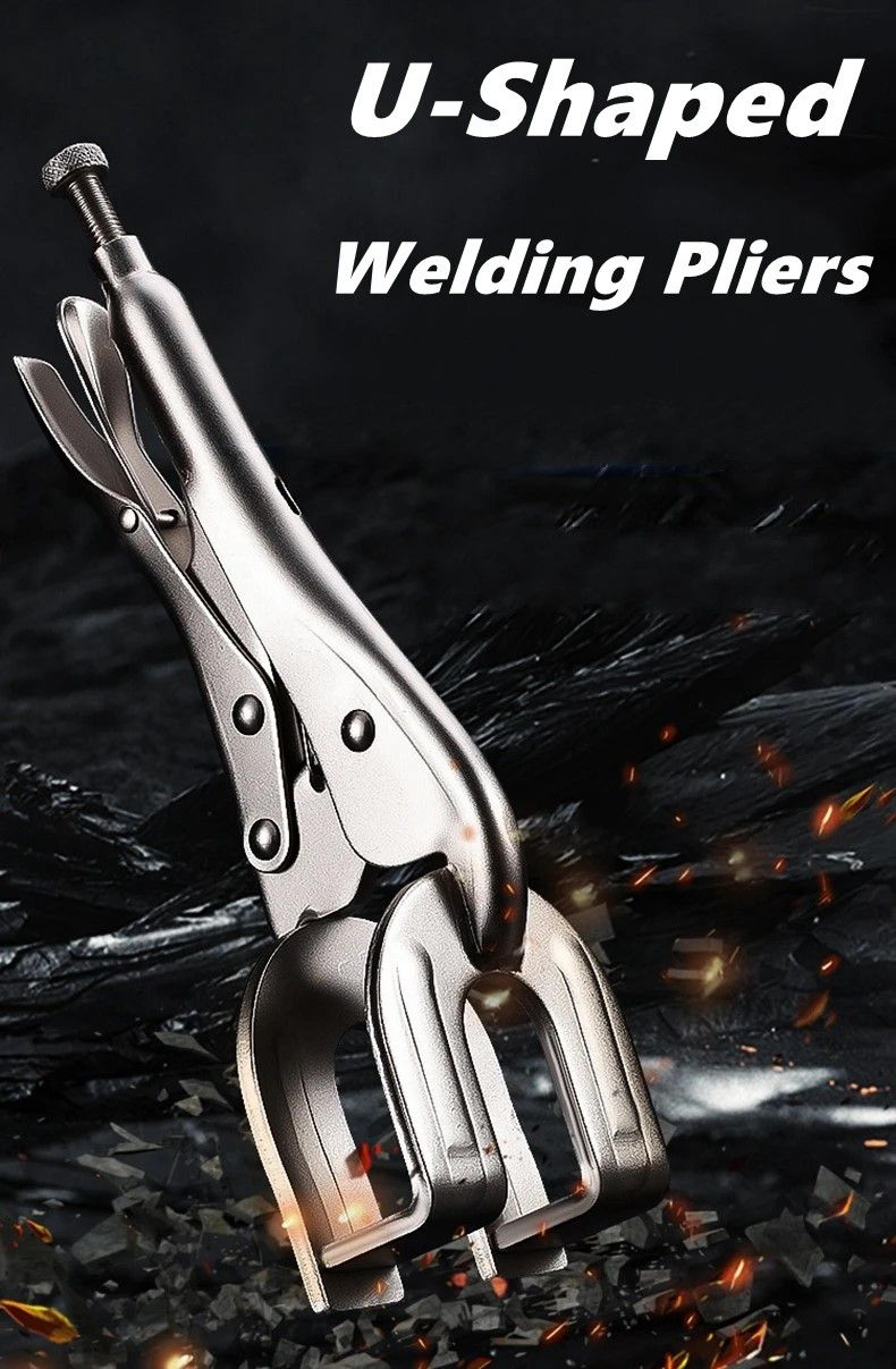 heavy-duty u-shape welding locking pliers – adjustable metal fabrication clamp