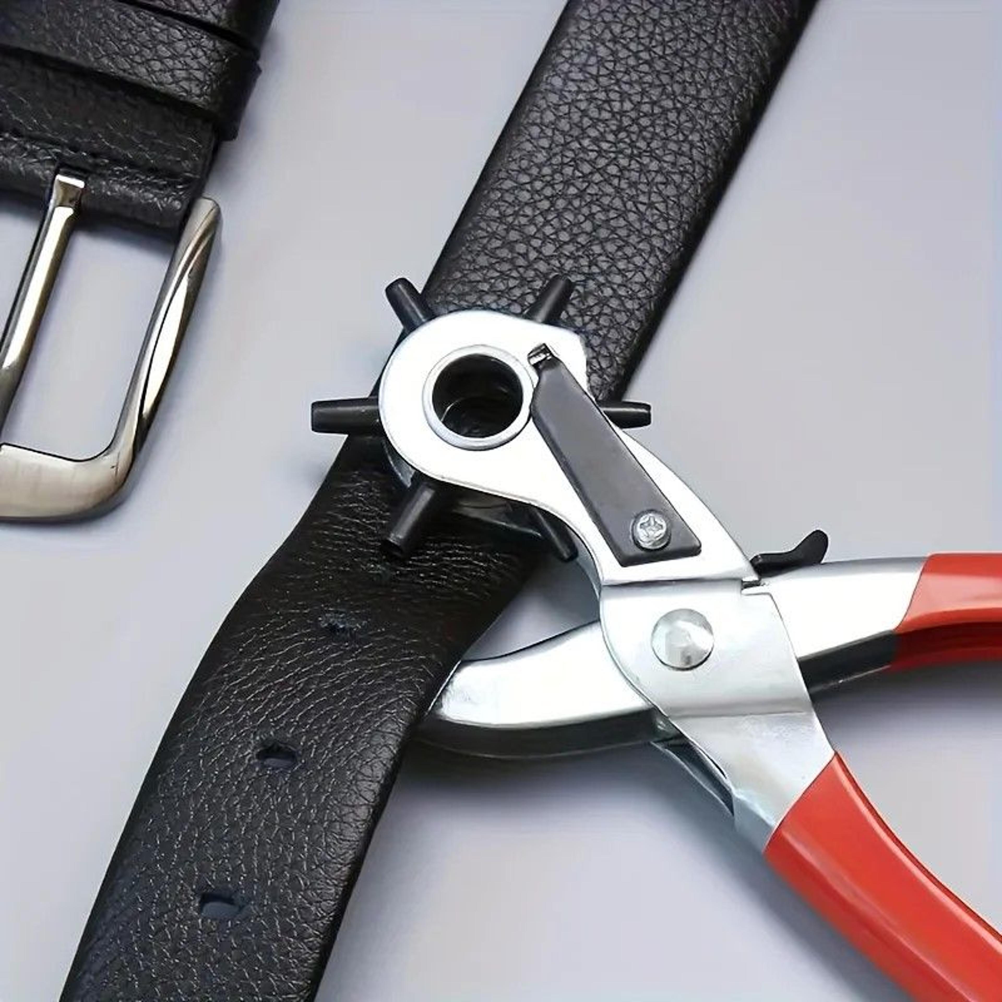 ultimate leather belt hole punch plier kit – premium leathercraft hand tools set