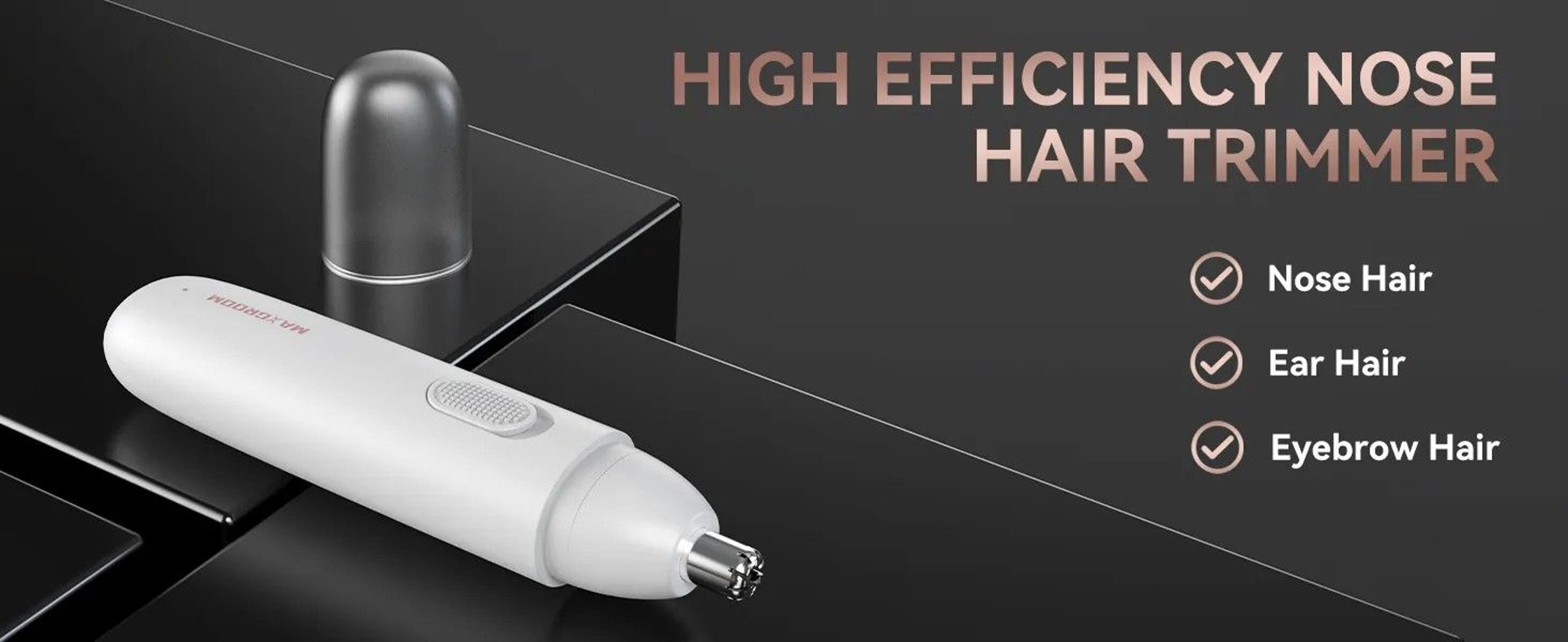 maxgroom precision rechargeable nose & ear hair trimmer