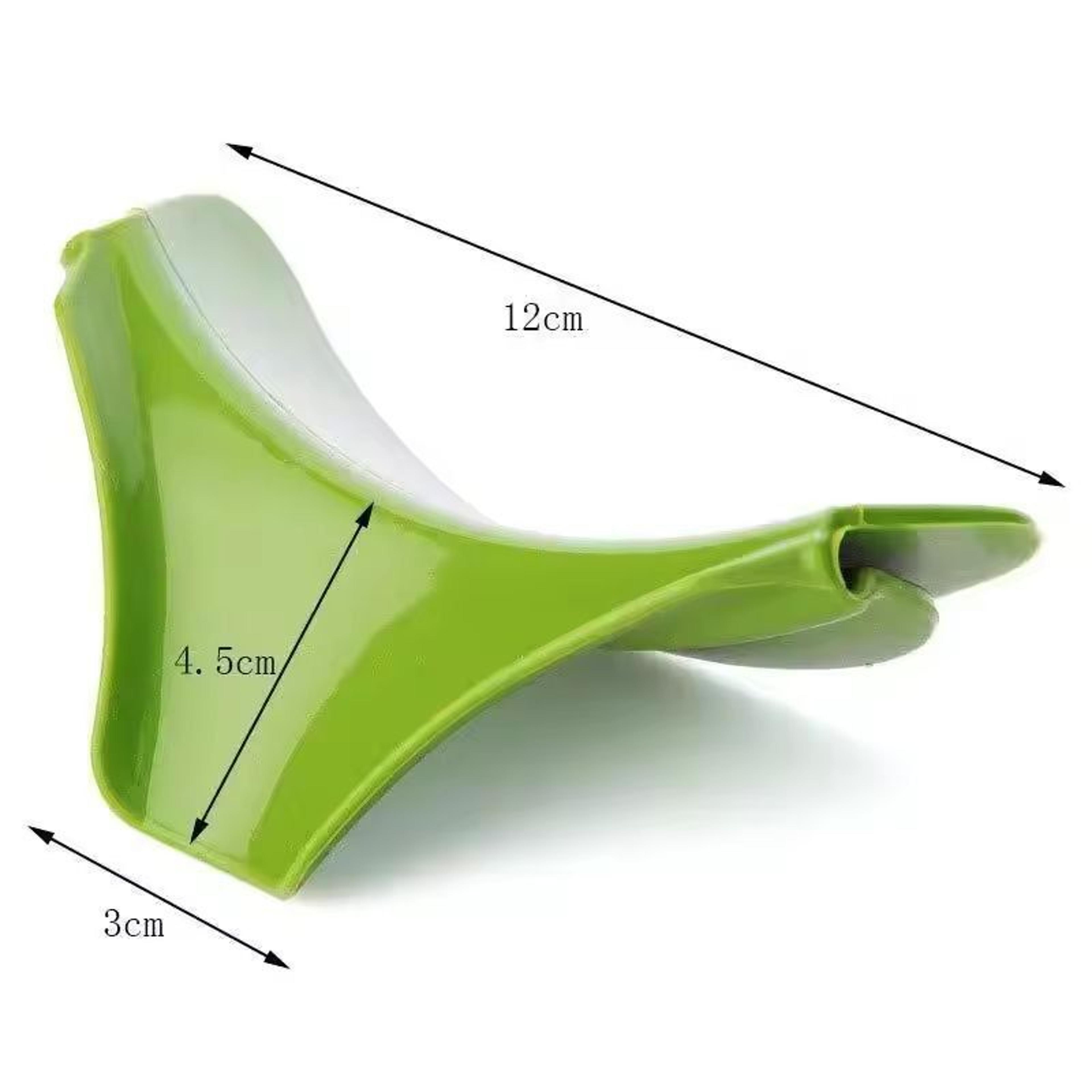 spill-guard silicone pour spout & funnel – anti-mess liquid transfer tool