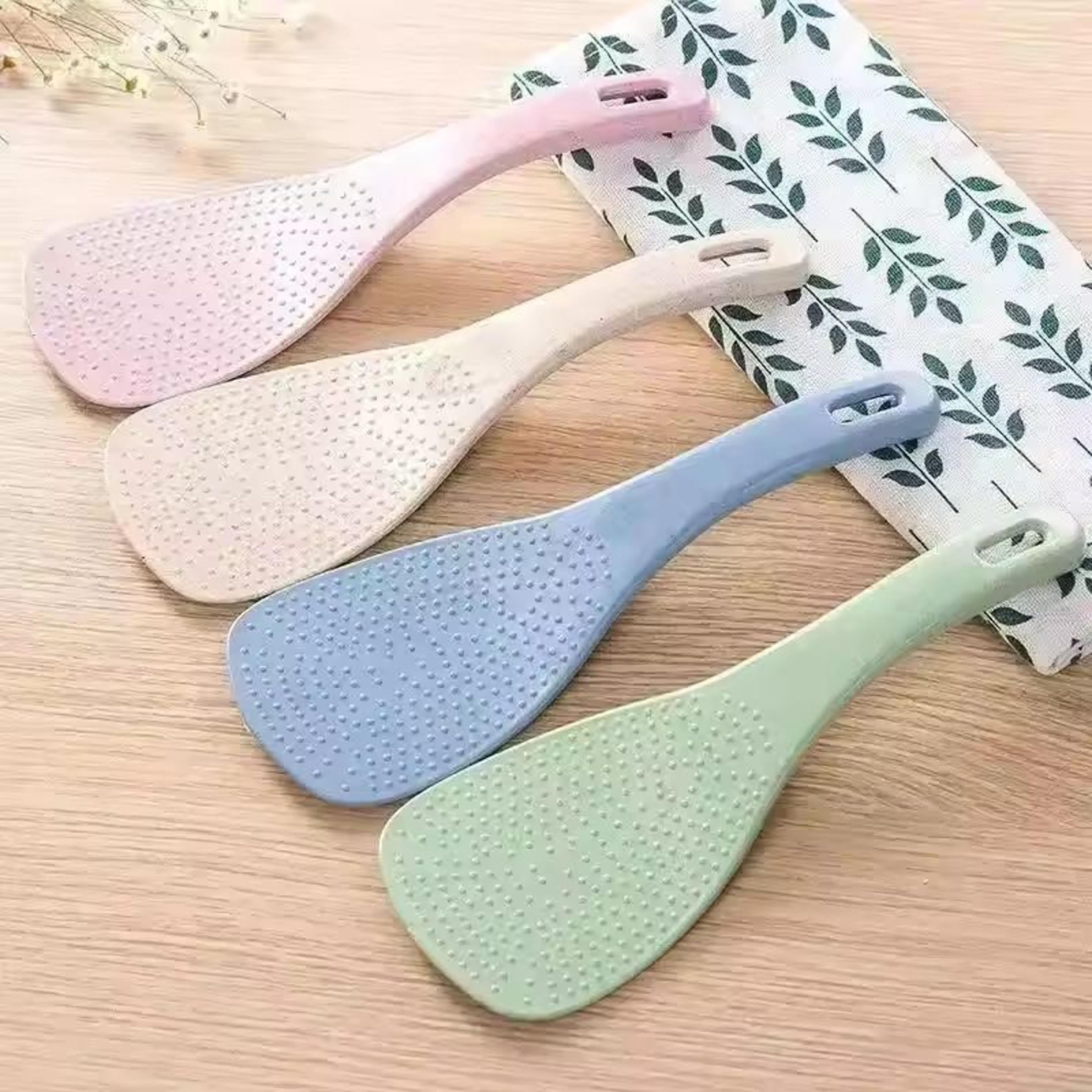 ecochef wheat-straw rice paddle & non-stick rice scoop - the premium kitchen tool for smooth, hassle-free rice serving
