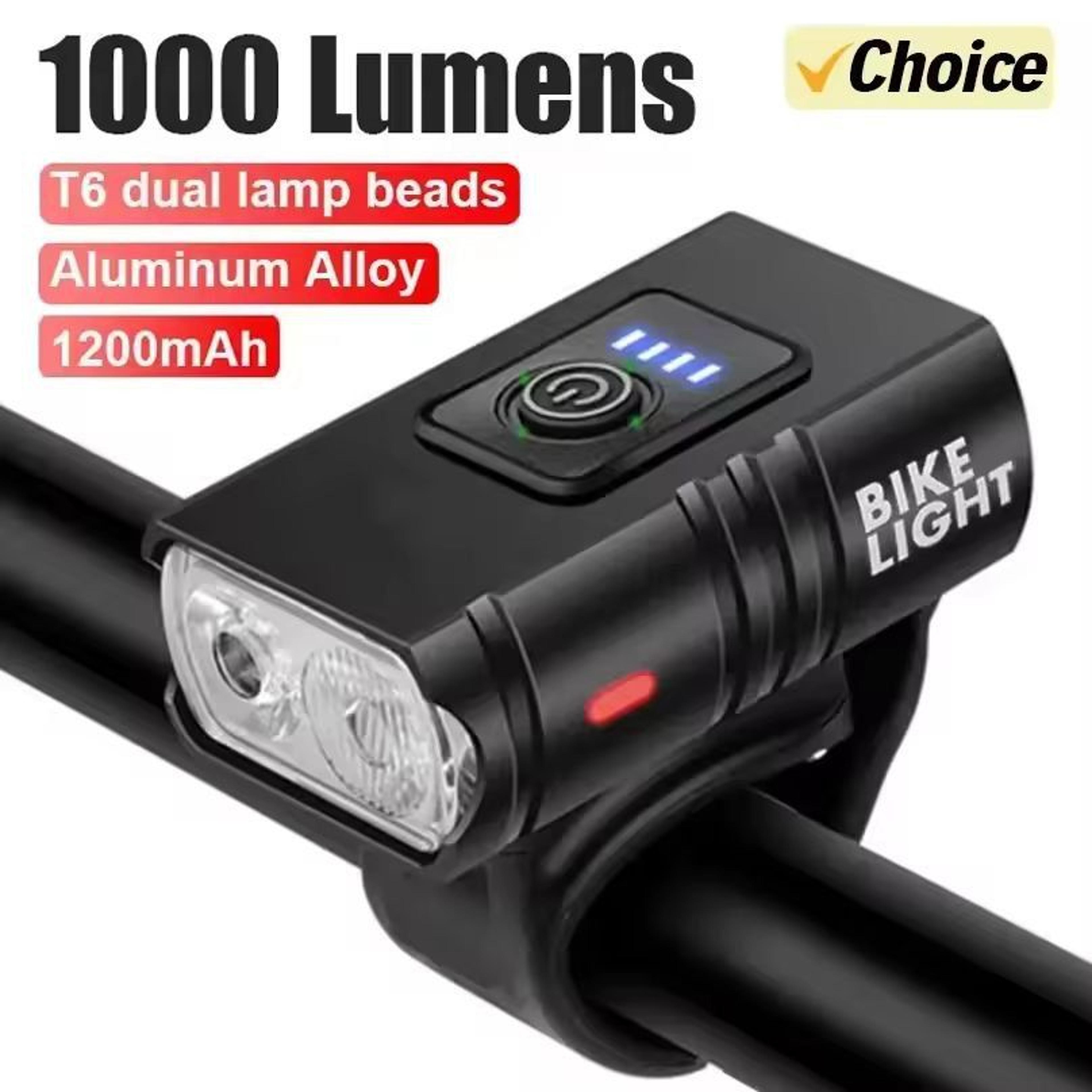 ultimateride 1000 lm usb rechargeable bike light set (front + smart sensor rear)