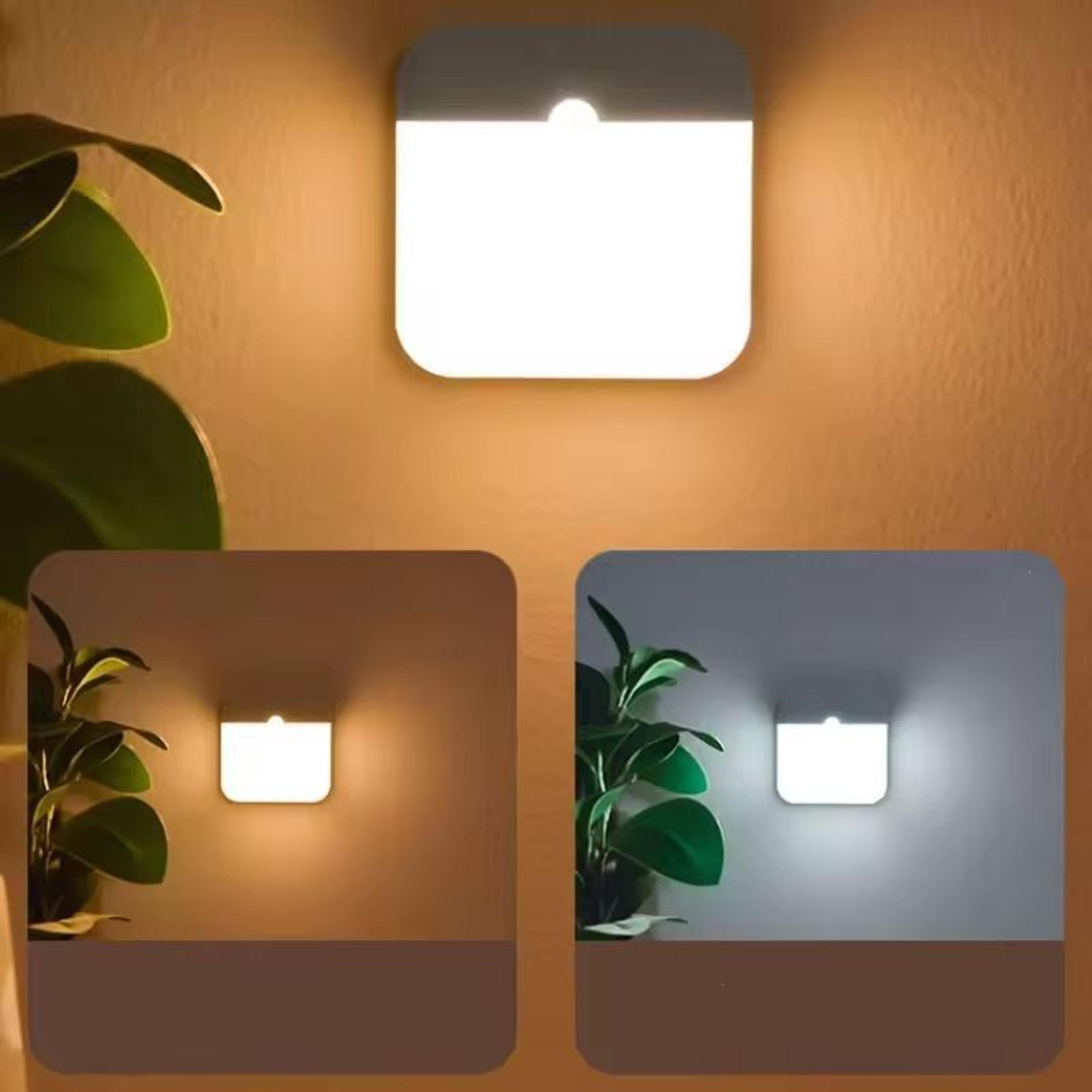 smartmotion usb rechargeable square led sensor light – ideal for bedroom, kitchen, hallway & closet
