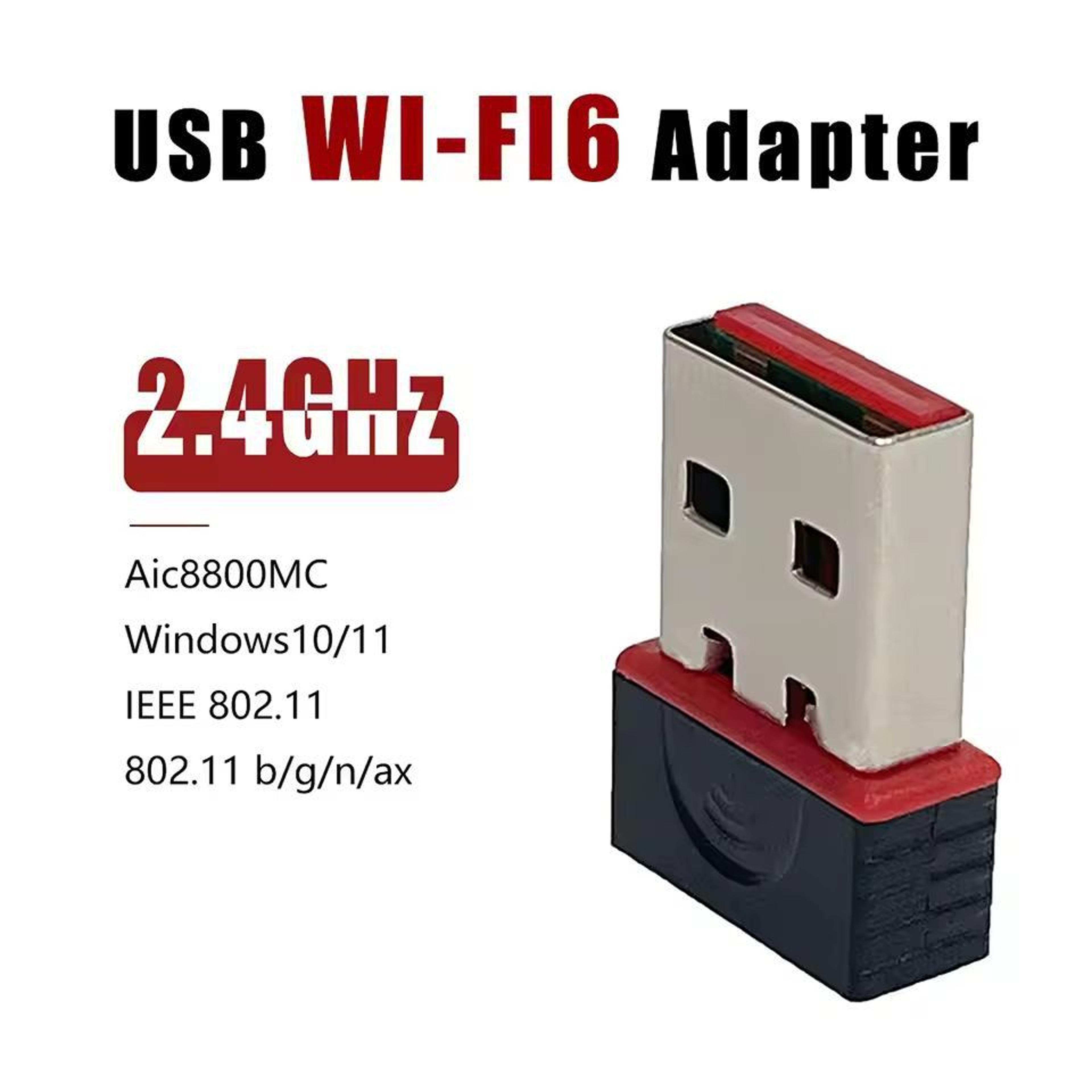 ultra mini wi-fi 6 usb network adapter for pc & desktop