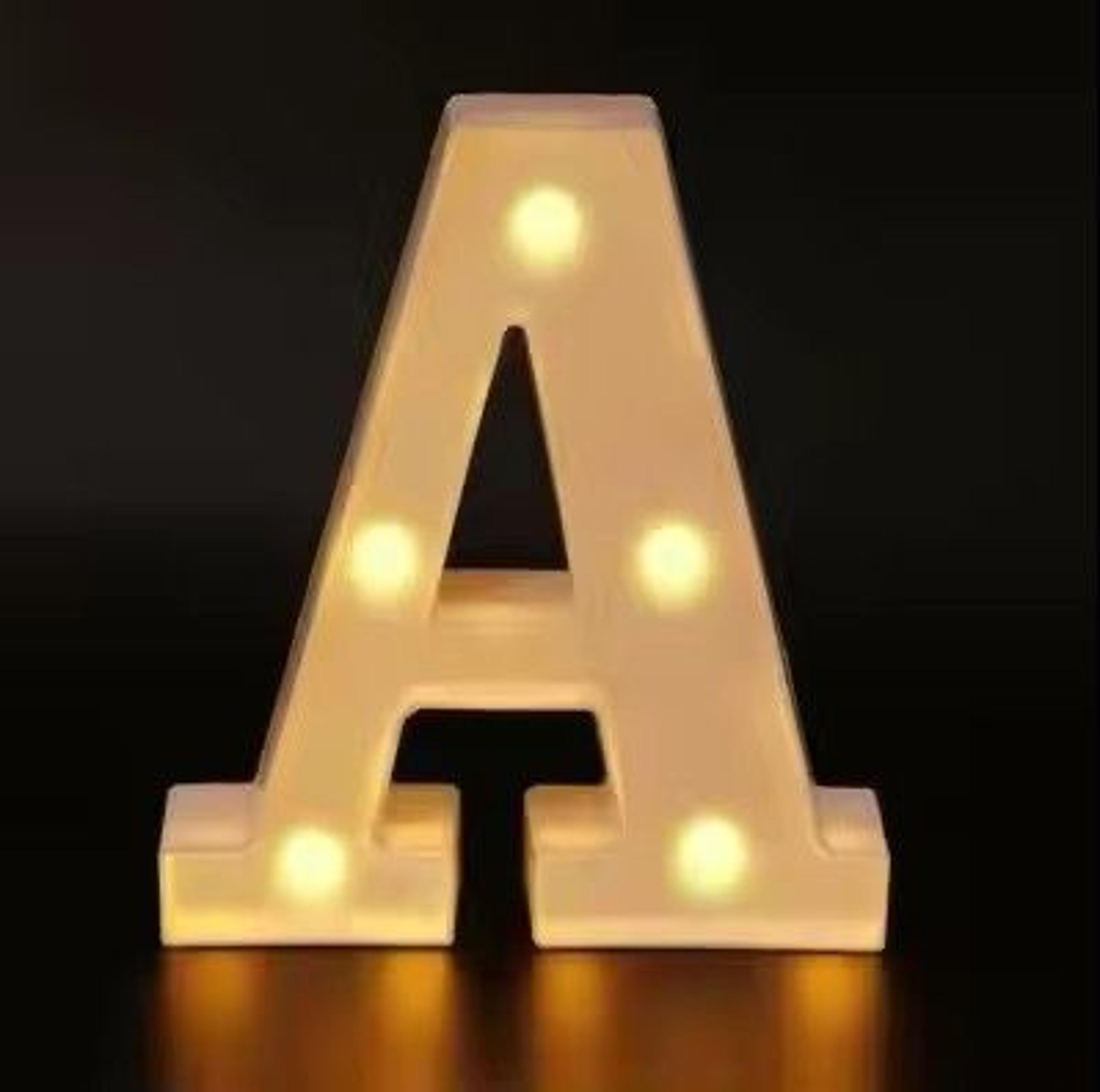 radiant letter & number led decor lamp – personalized home, wedding & party signage