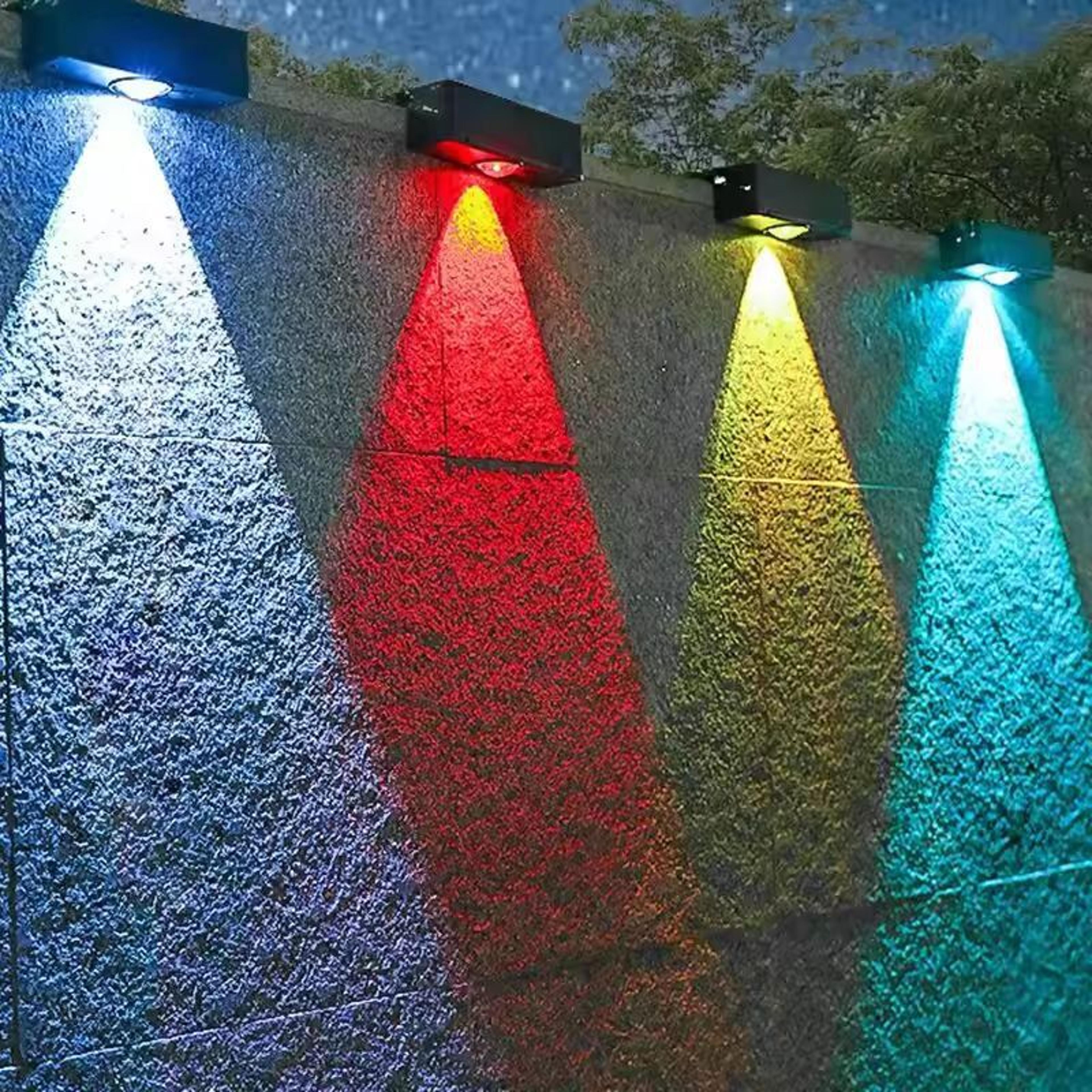 solarglow ultra square outdoor wall light – wireless ip65 waterproof solar wall light for garden & patio