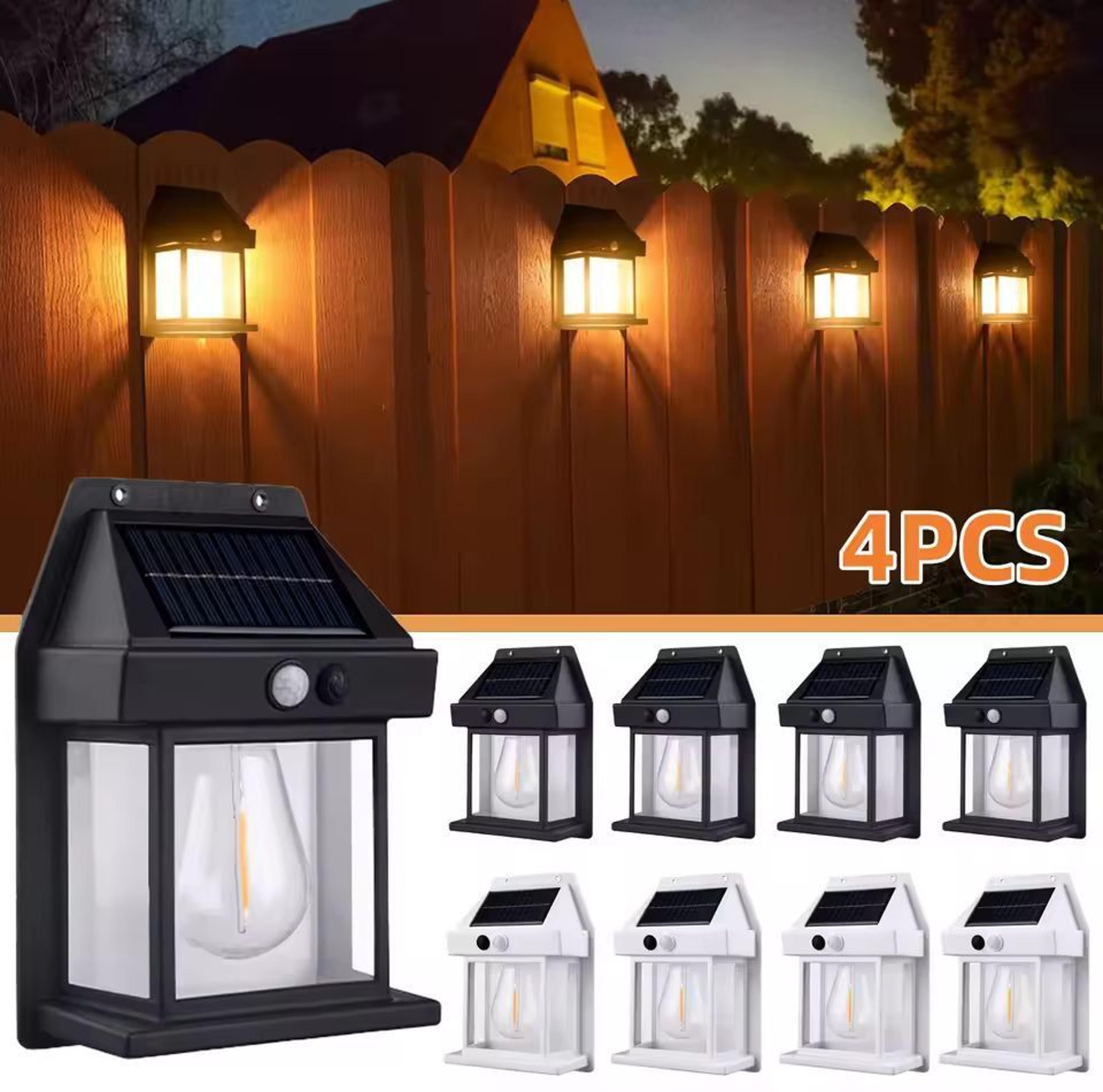 solarguard motion-sensor solar wall light – waterproof exterior dusk-to-dawn security lamp