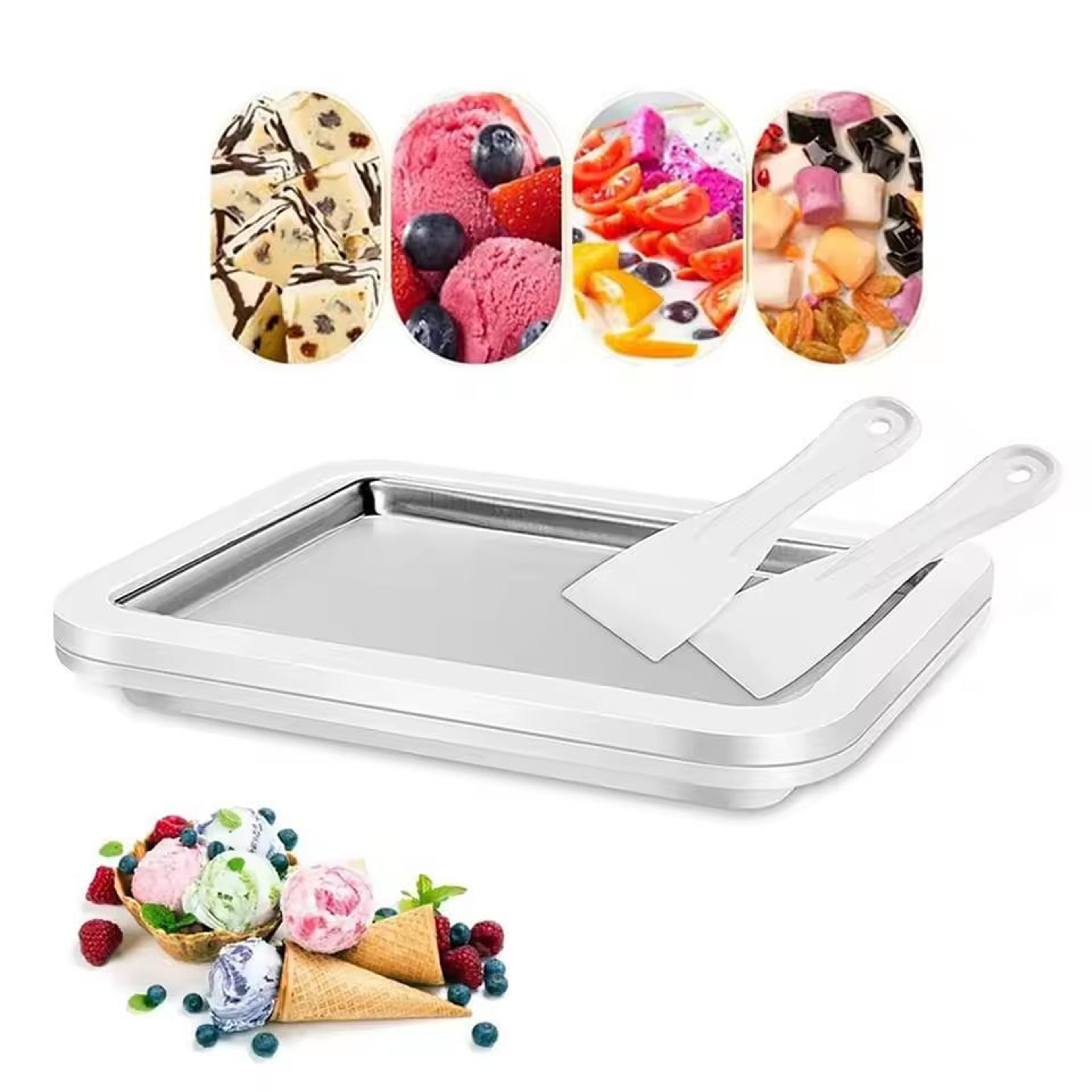 chillcraft instant ice cream roll maker pan – diy frozen yogurt & sorbet station