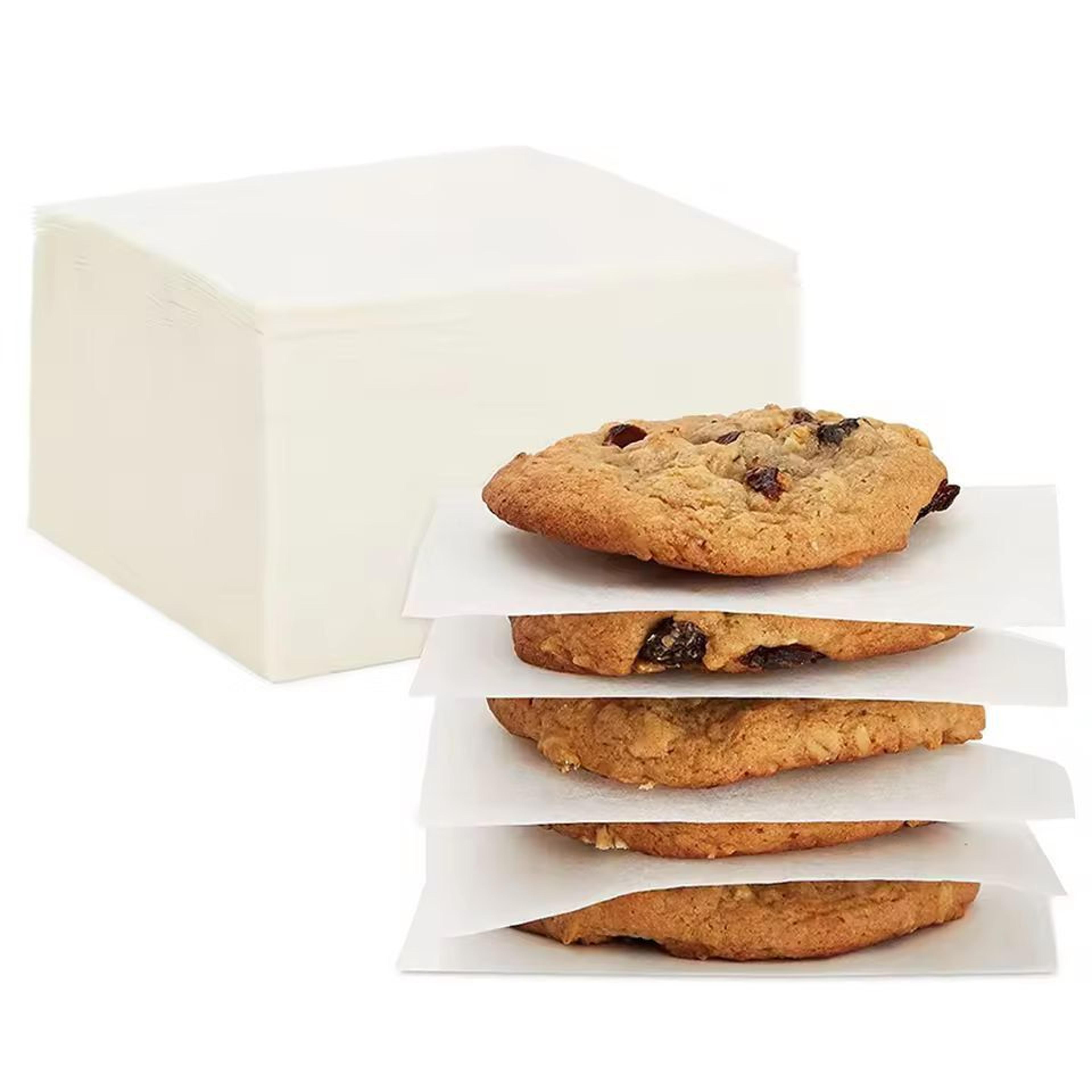 ultraclean 500 pack 4x4" pre cut parchment paper squares | nonstick baking and burger patty paper