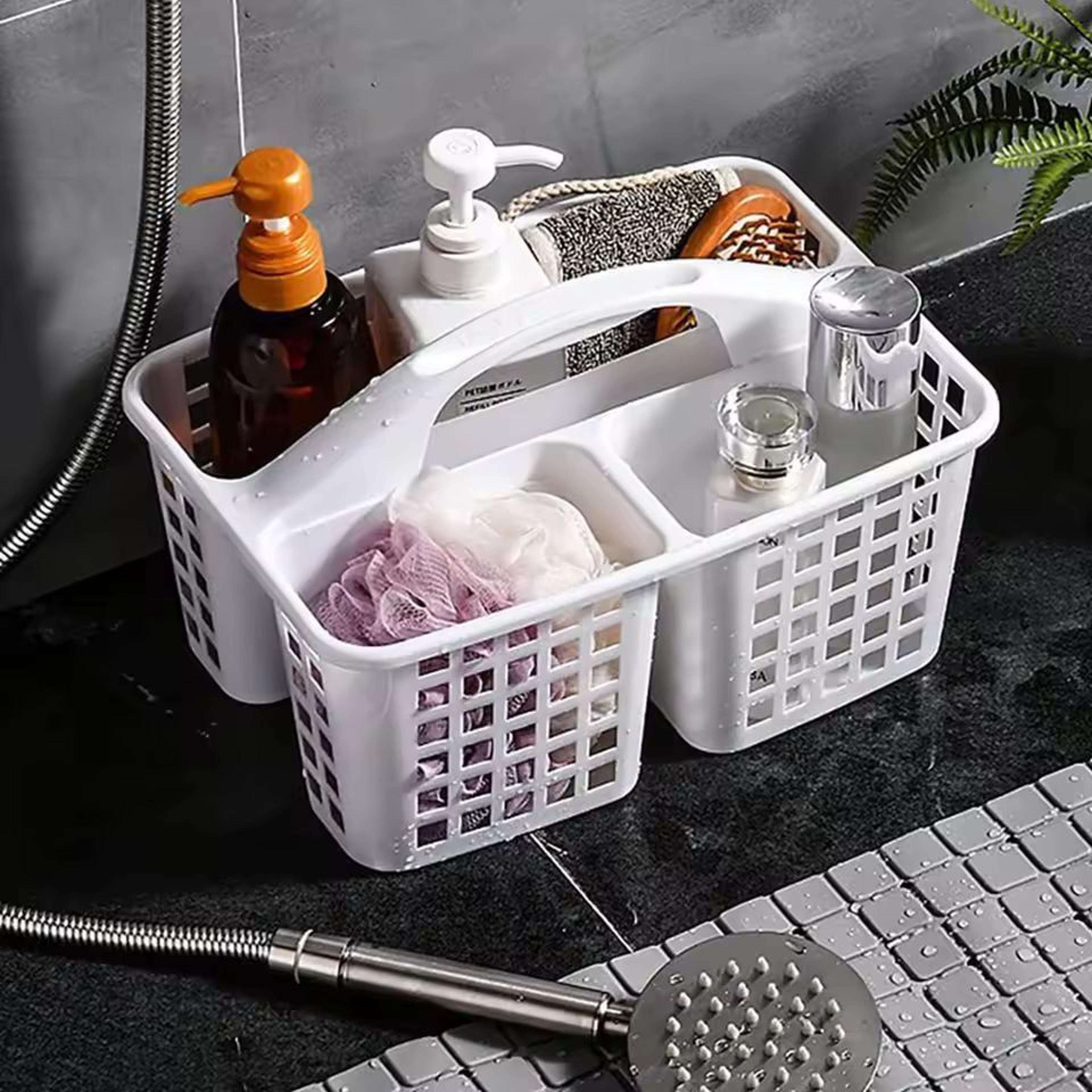 portable shower organizer basket - lightweight plastic shower caddy for bathroom & dorm