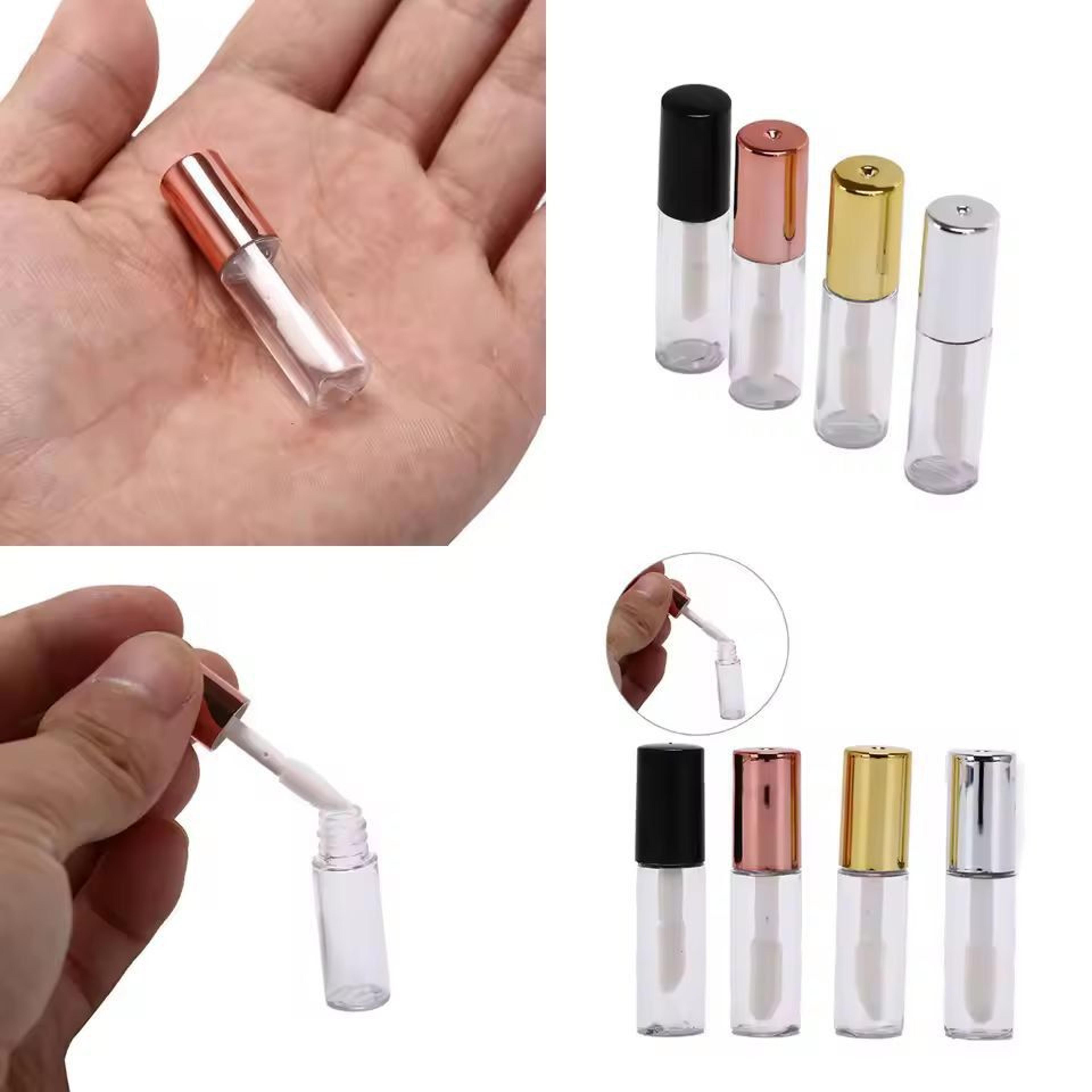 customizable 10-pack empty lip balm & lipstick tubes – diy cosmetic containers with cap