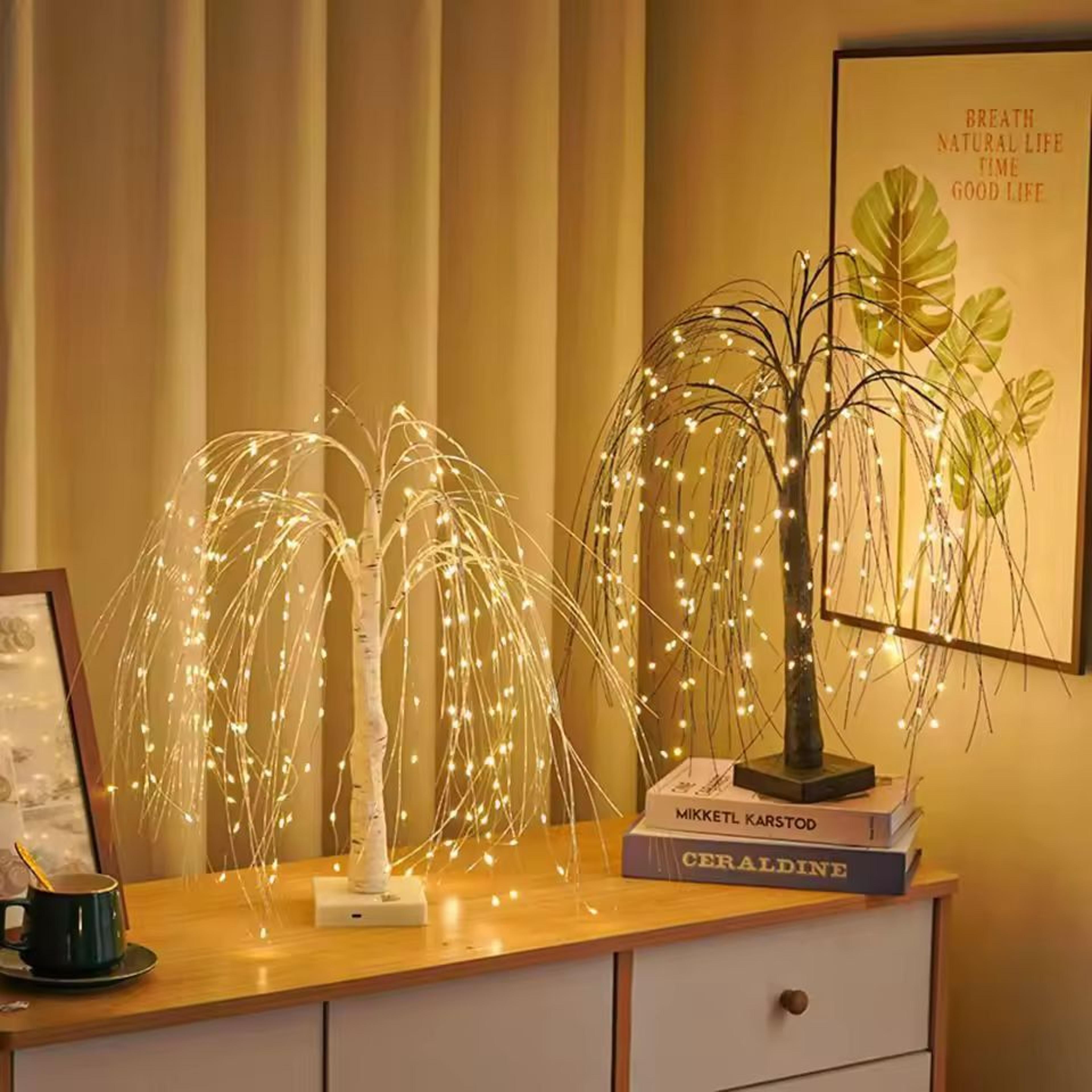 enchanted willow glow – led fairy light bonsai tree