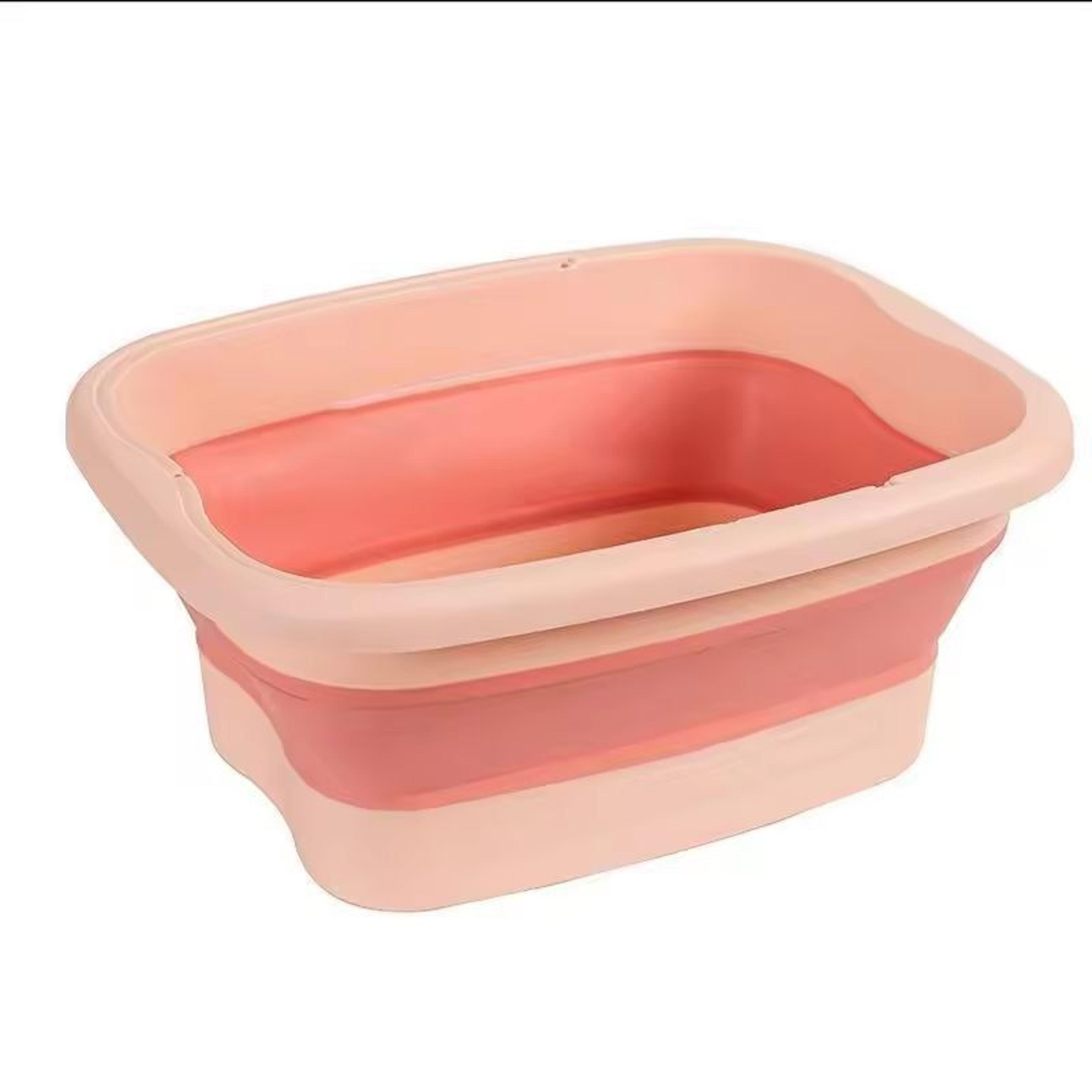 foldable foot spa massage bucket – portable collapsible foot bath for relaxing home soaks