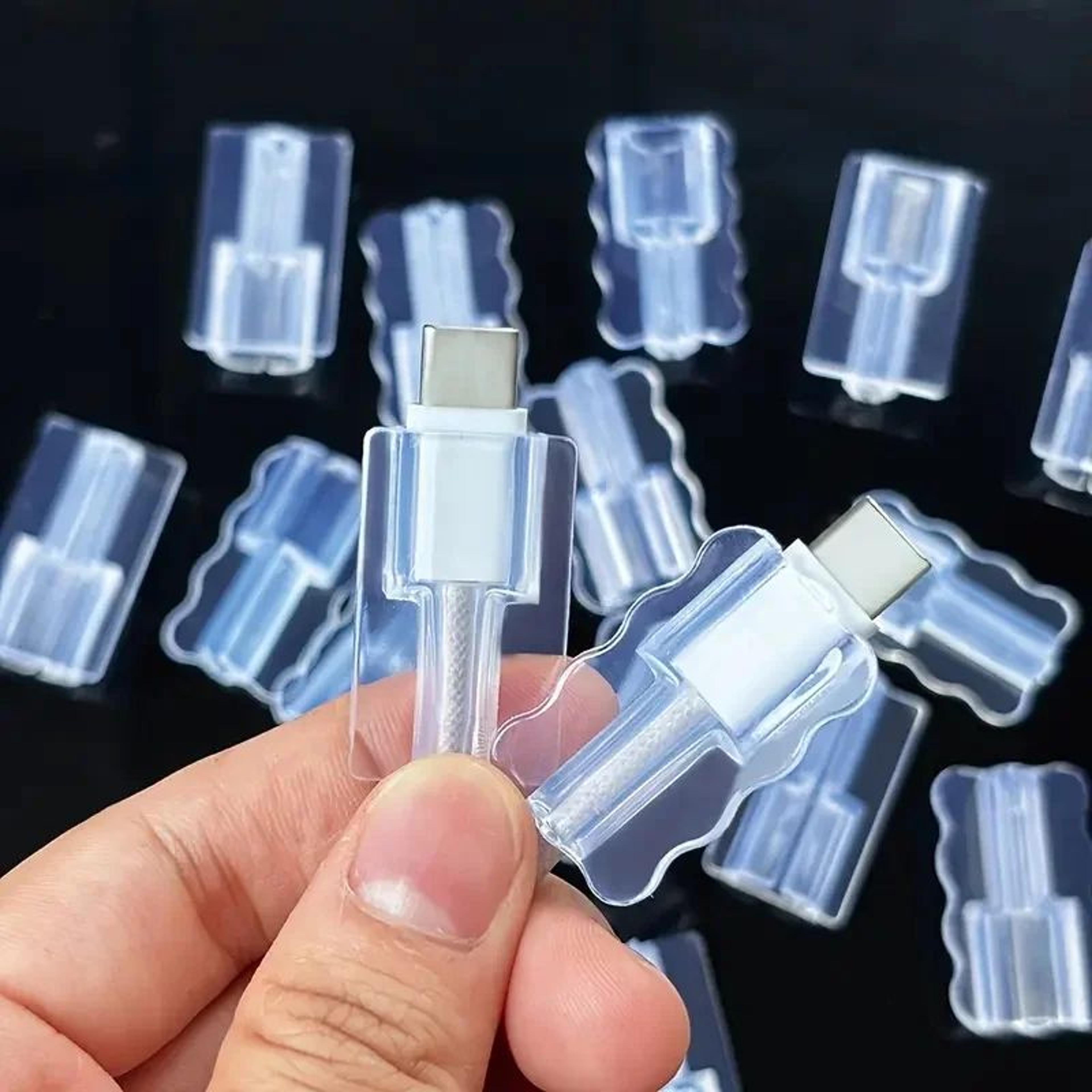 clearguard 10-pack cable protection sleeves – durable anti-break charging cord protectors for apple & android cords