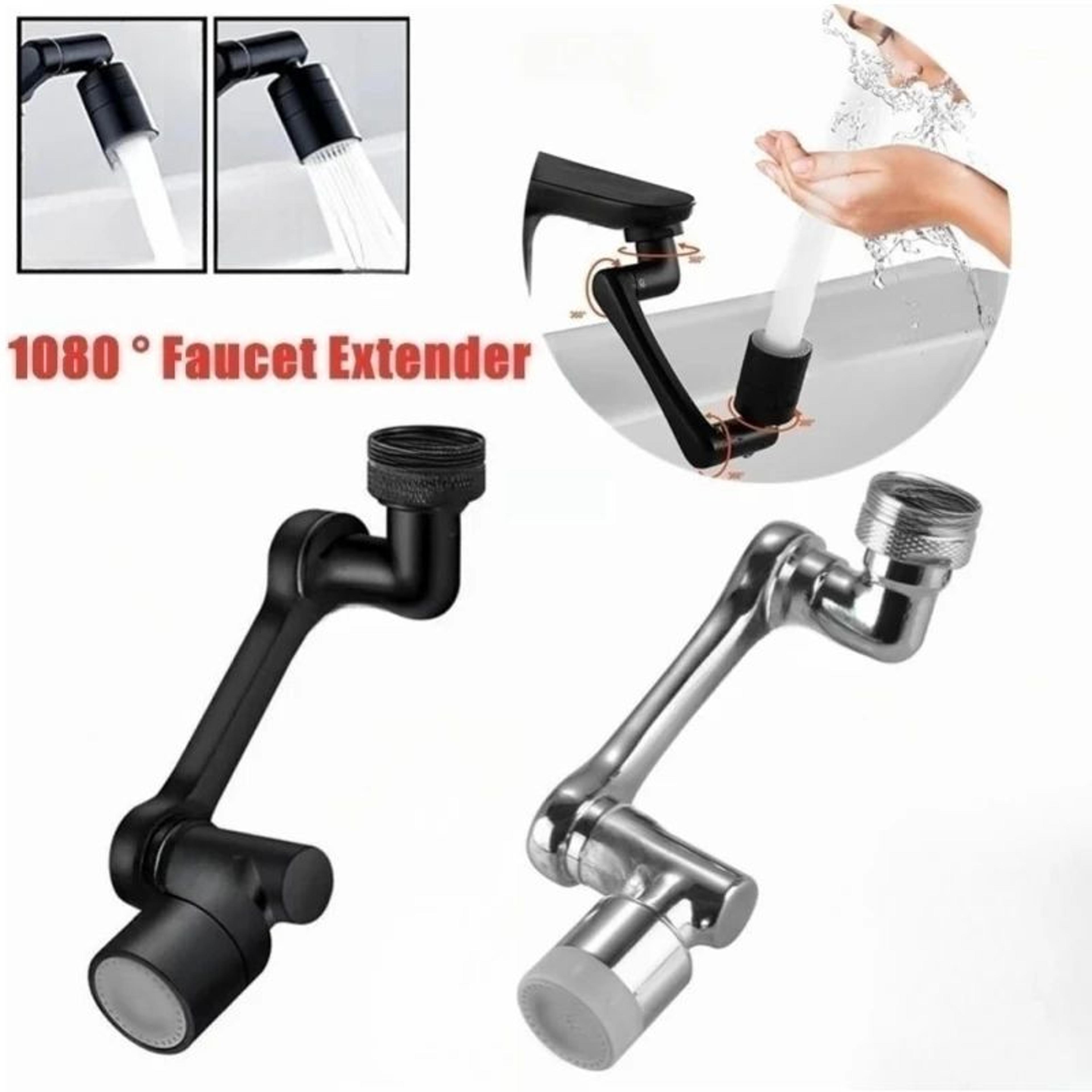 smartflow 1080° rotating faucet extender - dual-mode kitchen & bathroom sprayer