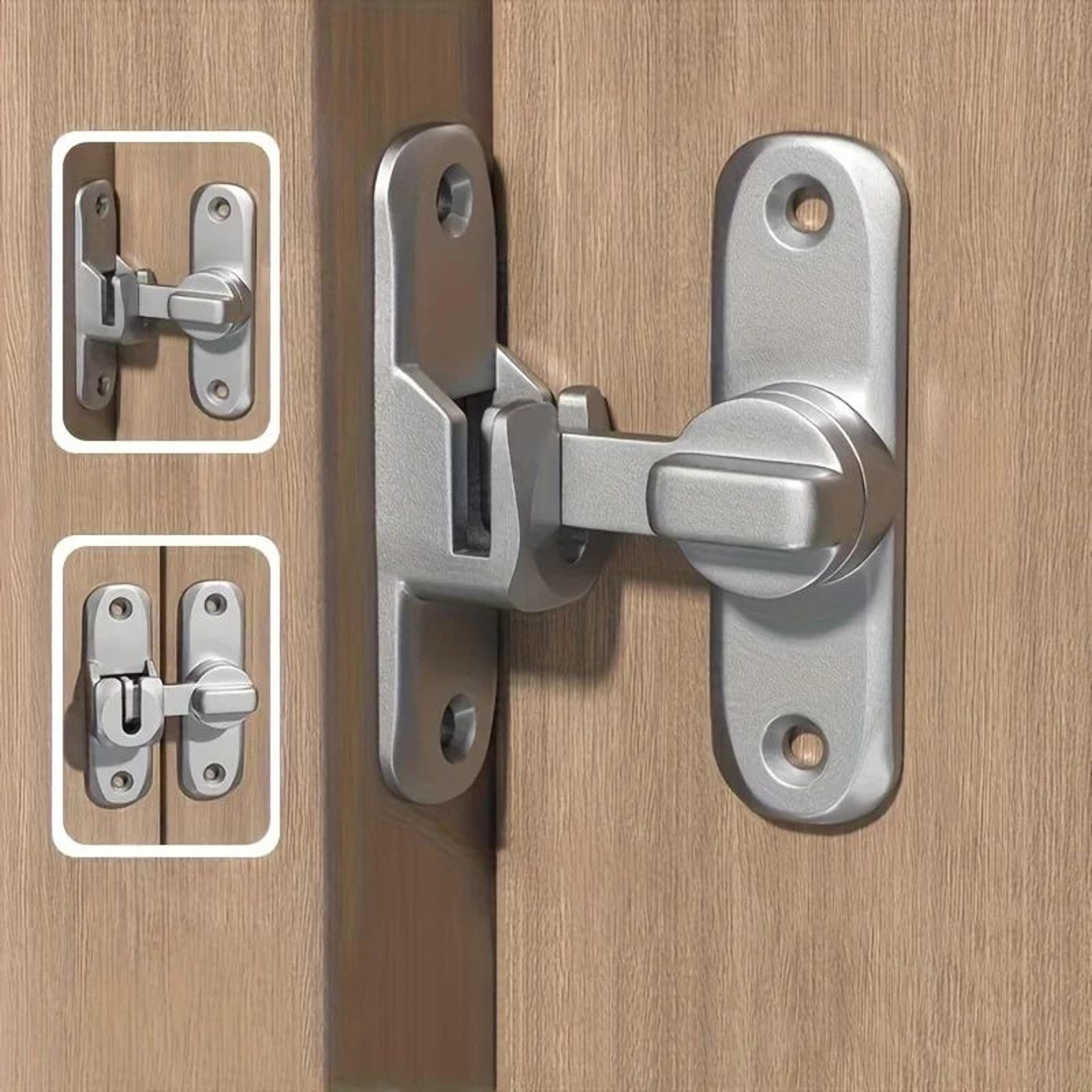 heavy-duty sliding barn door security latch