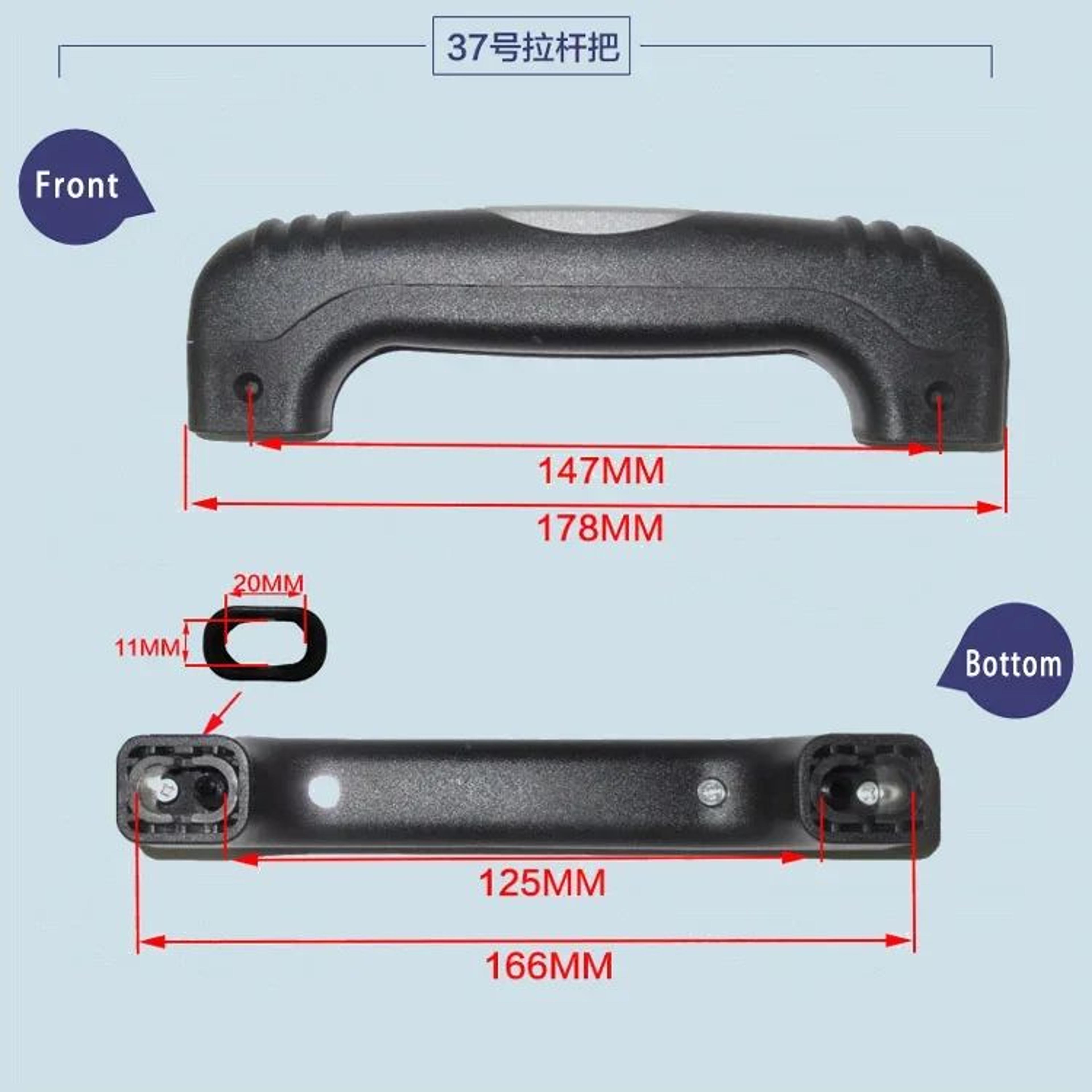 universal luggage replacement handle – durable suitcase carry replacement grip