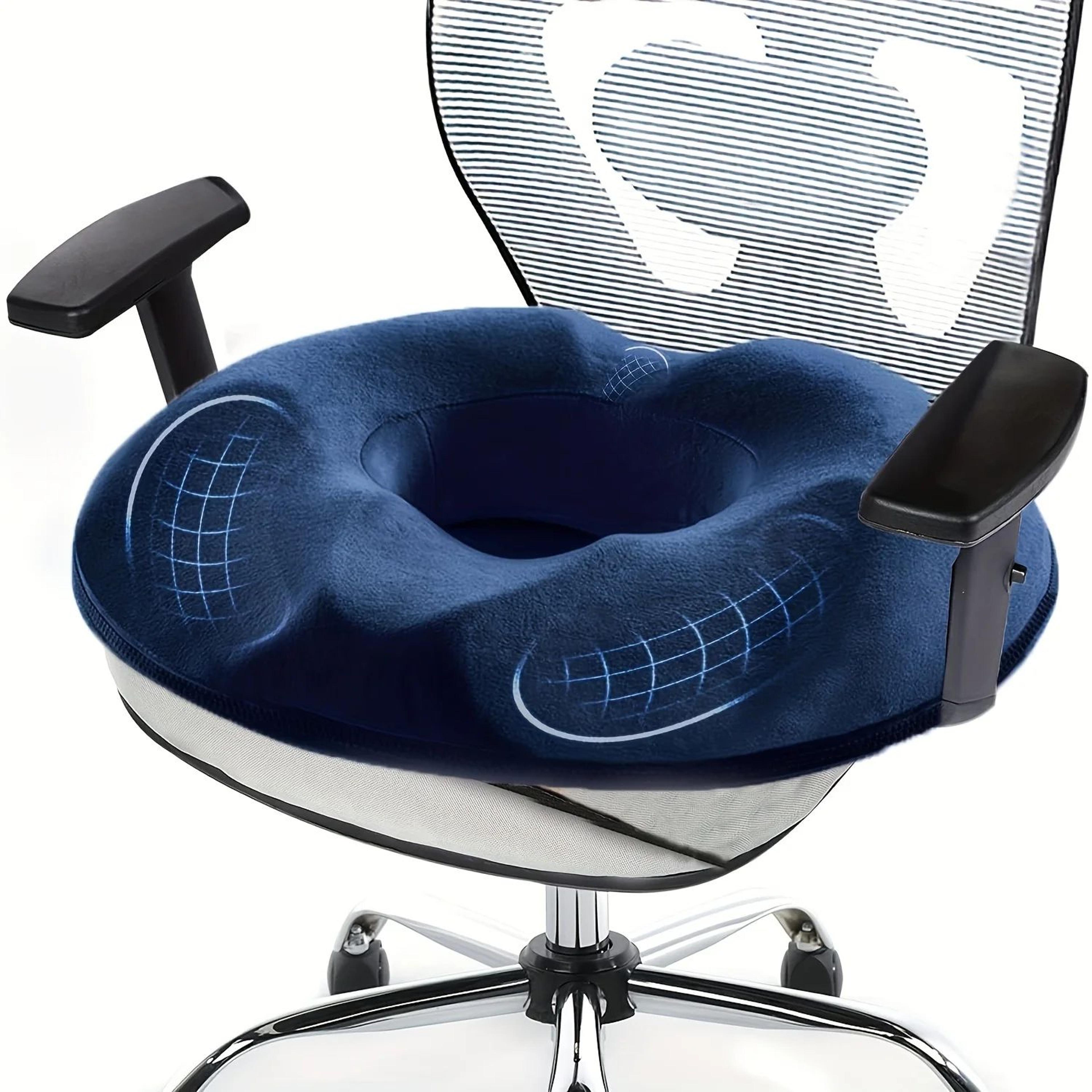 orthopedic memory foam coccyx seat cushion – tailbone & hemorrhoid relief pillow
