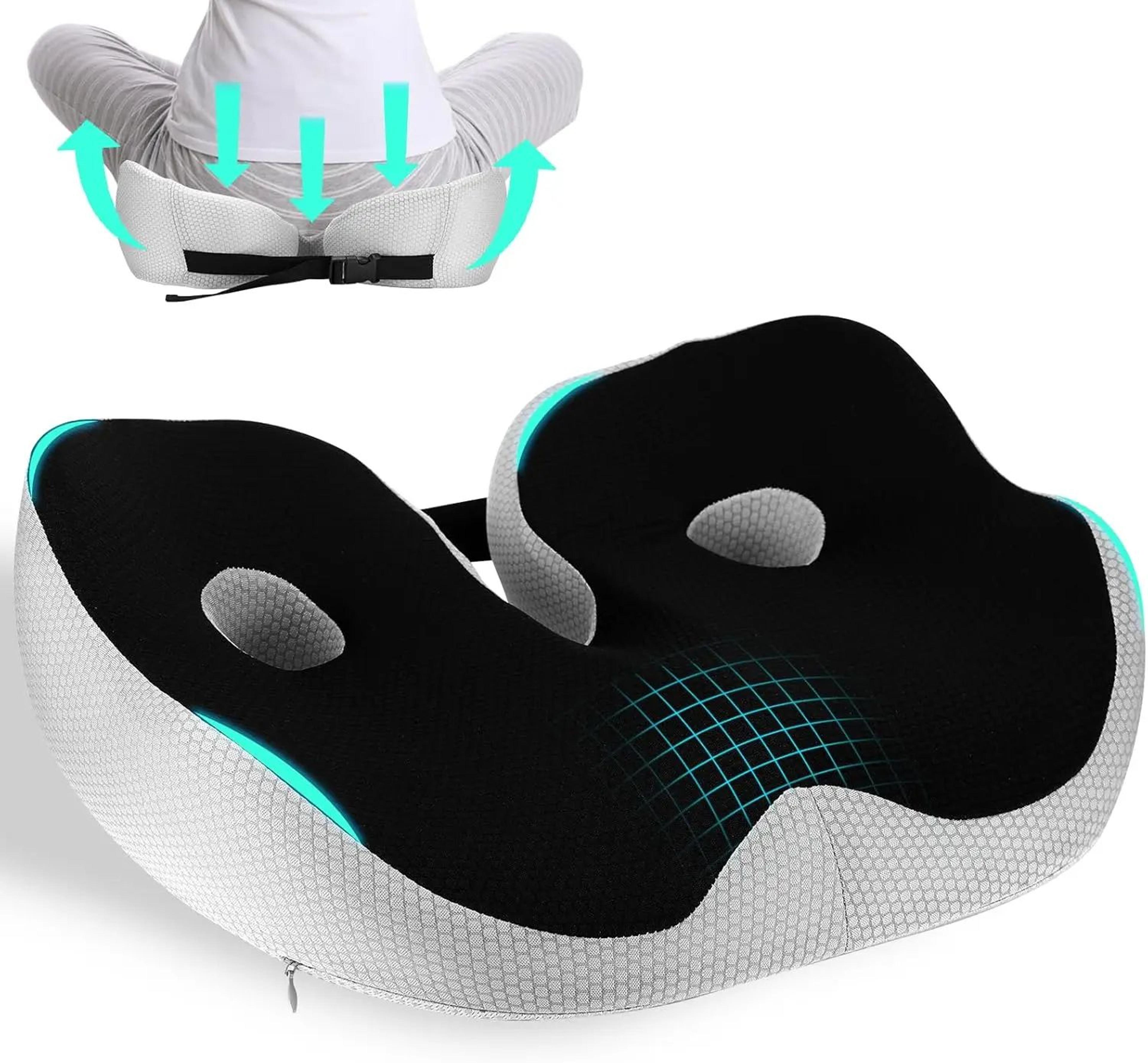 orthopedic memory foam seat cushion for tailbone & back pain relief