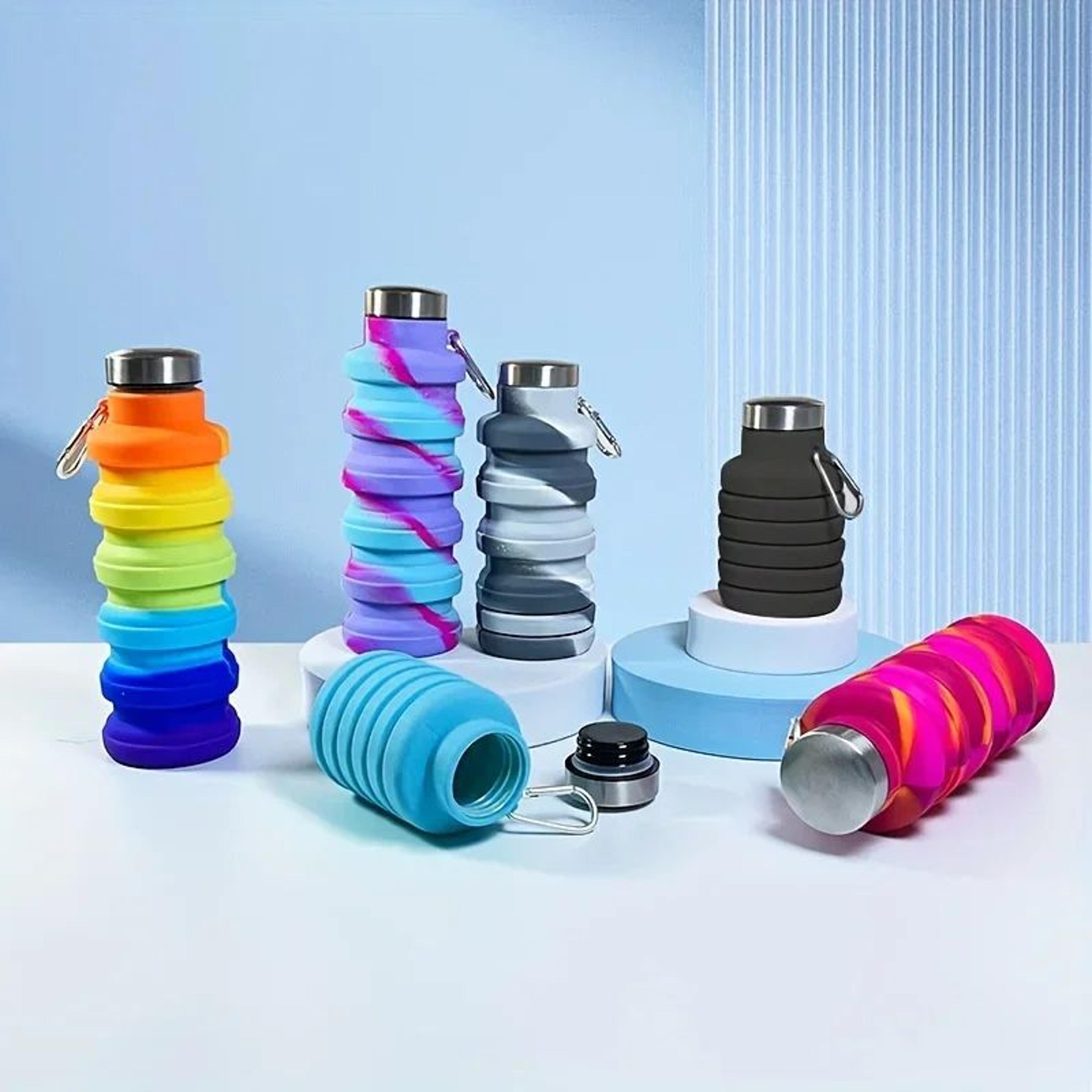 ultraflex collapsible silicone water bottle – lightweight, bpa-free, travel-ready hydration companion