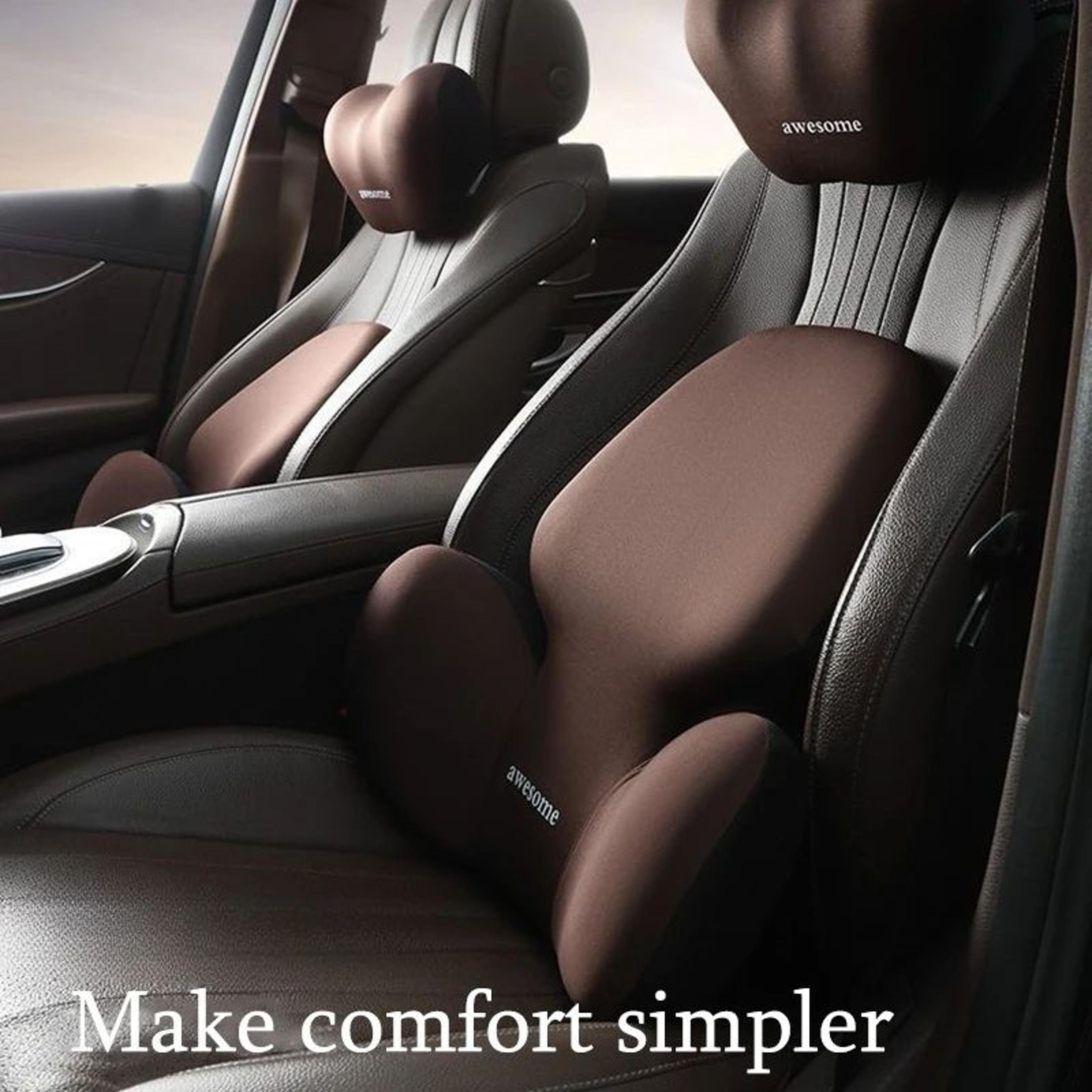 comfortride lumbar support cushion – premium car & office back support