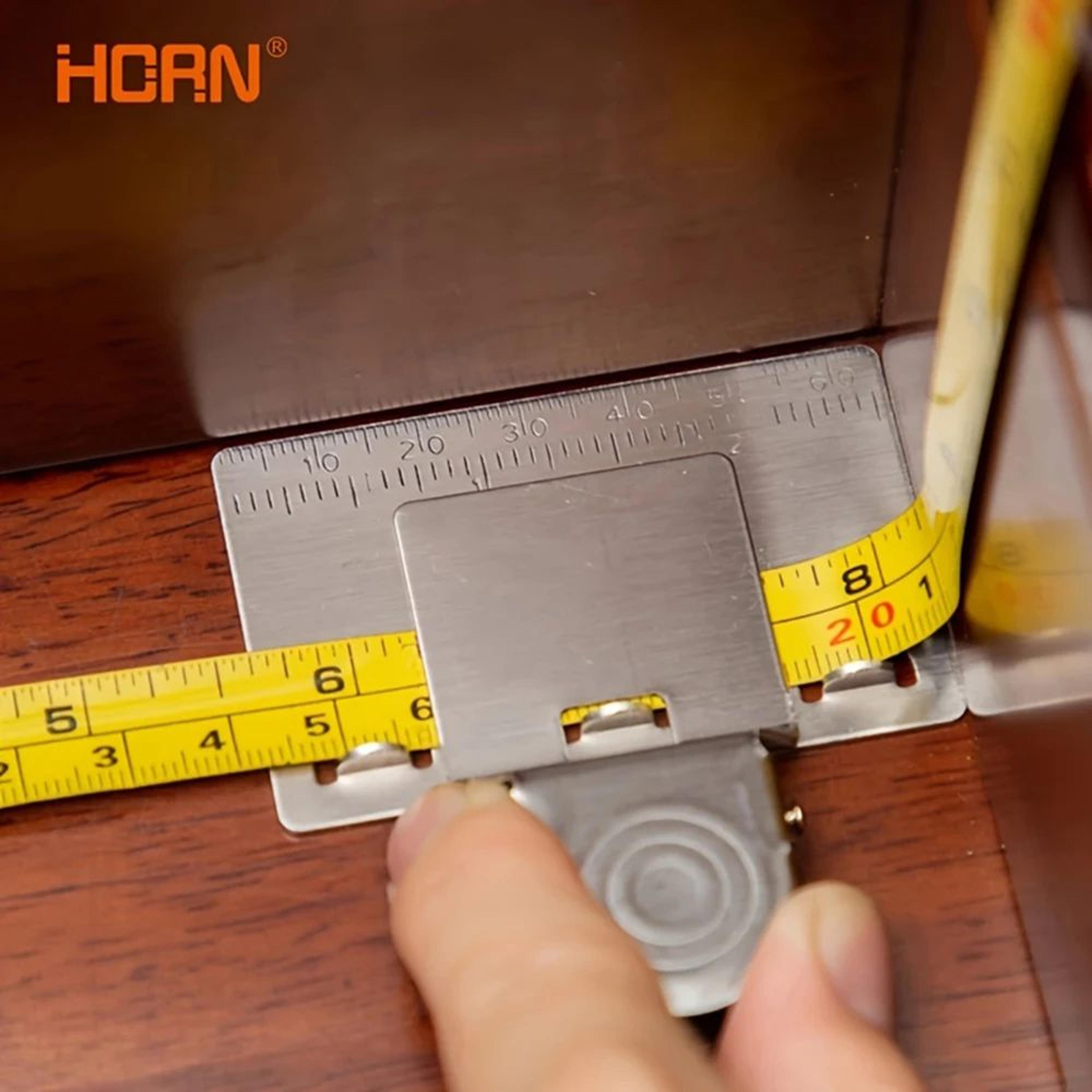 metal-clip tape measure holder – compact woodworking measuring tool