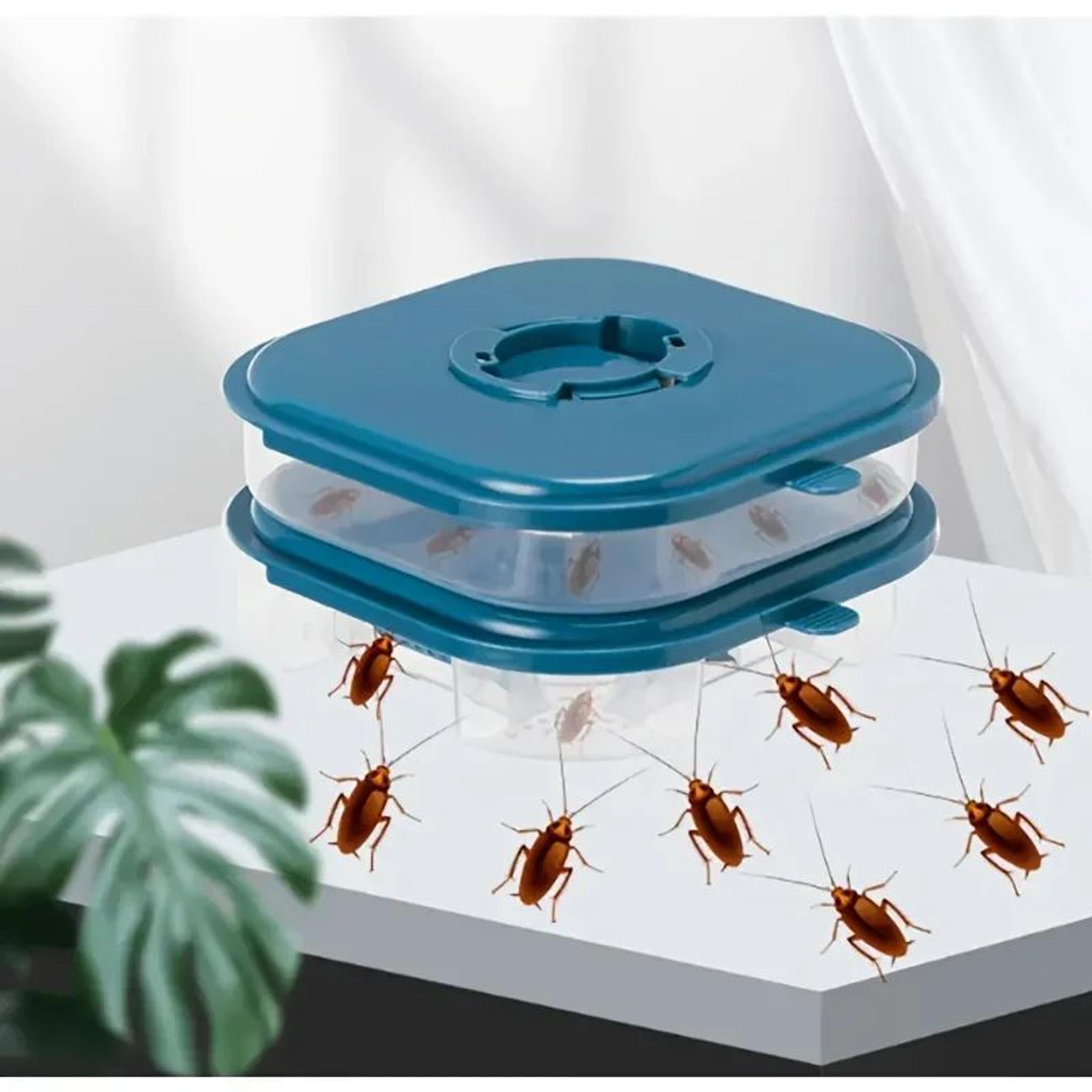 smartguard reusable cockroach trap box - efficient no-bait pest control for homes