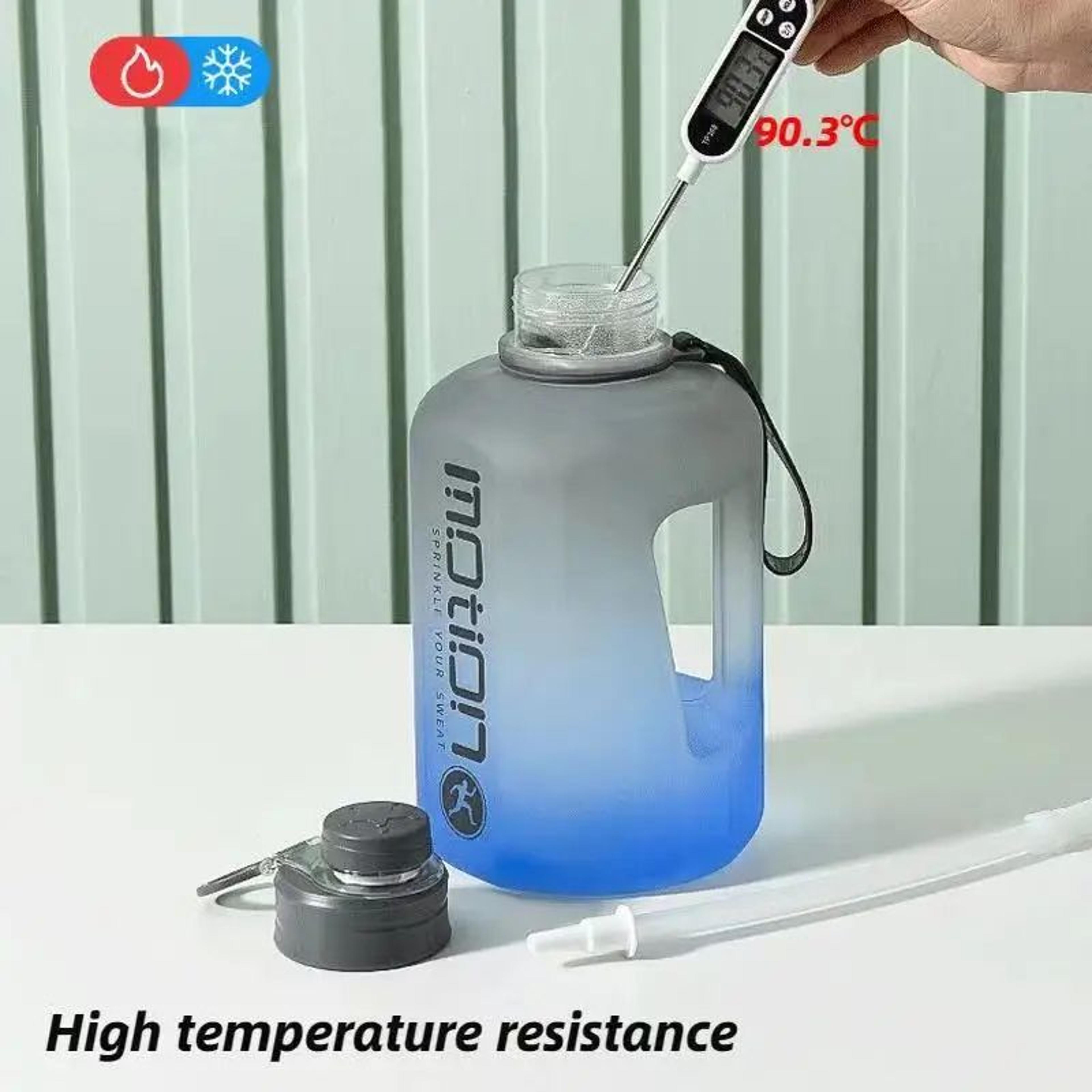 2.4l large capacity sports water bottle with straw – fitness hydration jug