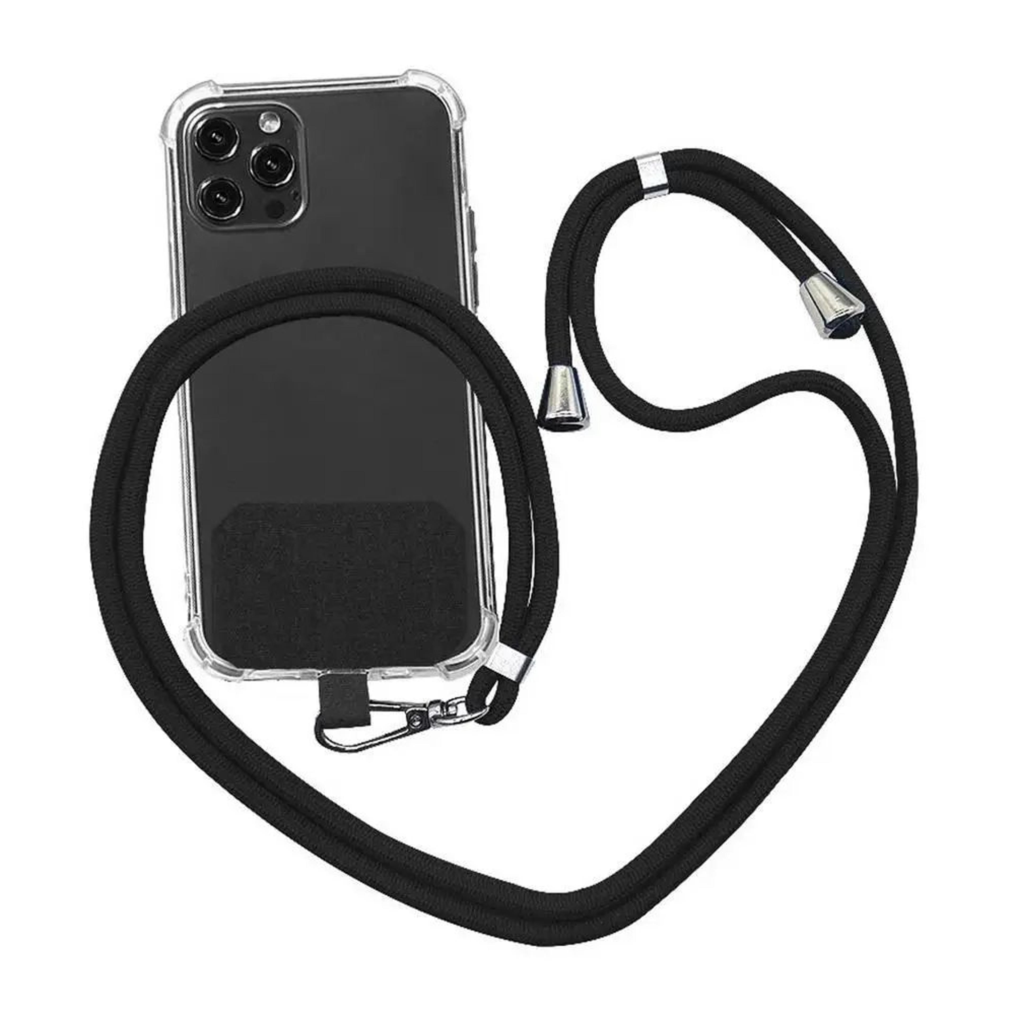 adjustable crossbody phone lanyard with secure back clip – anti-loss hands-free strap