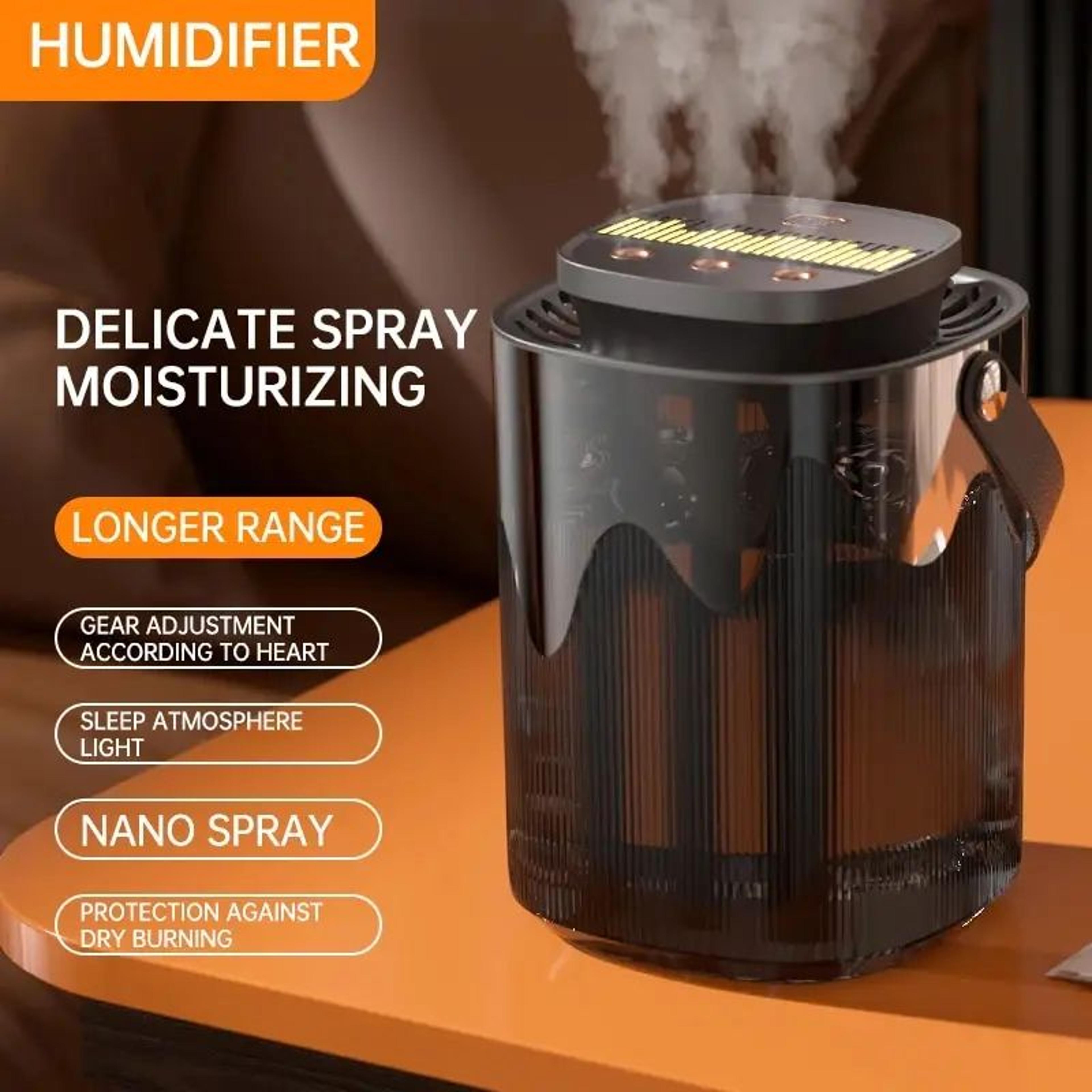 3l ultrasonic desktop humidifier with night light – quiet usb mist for home & office
