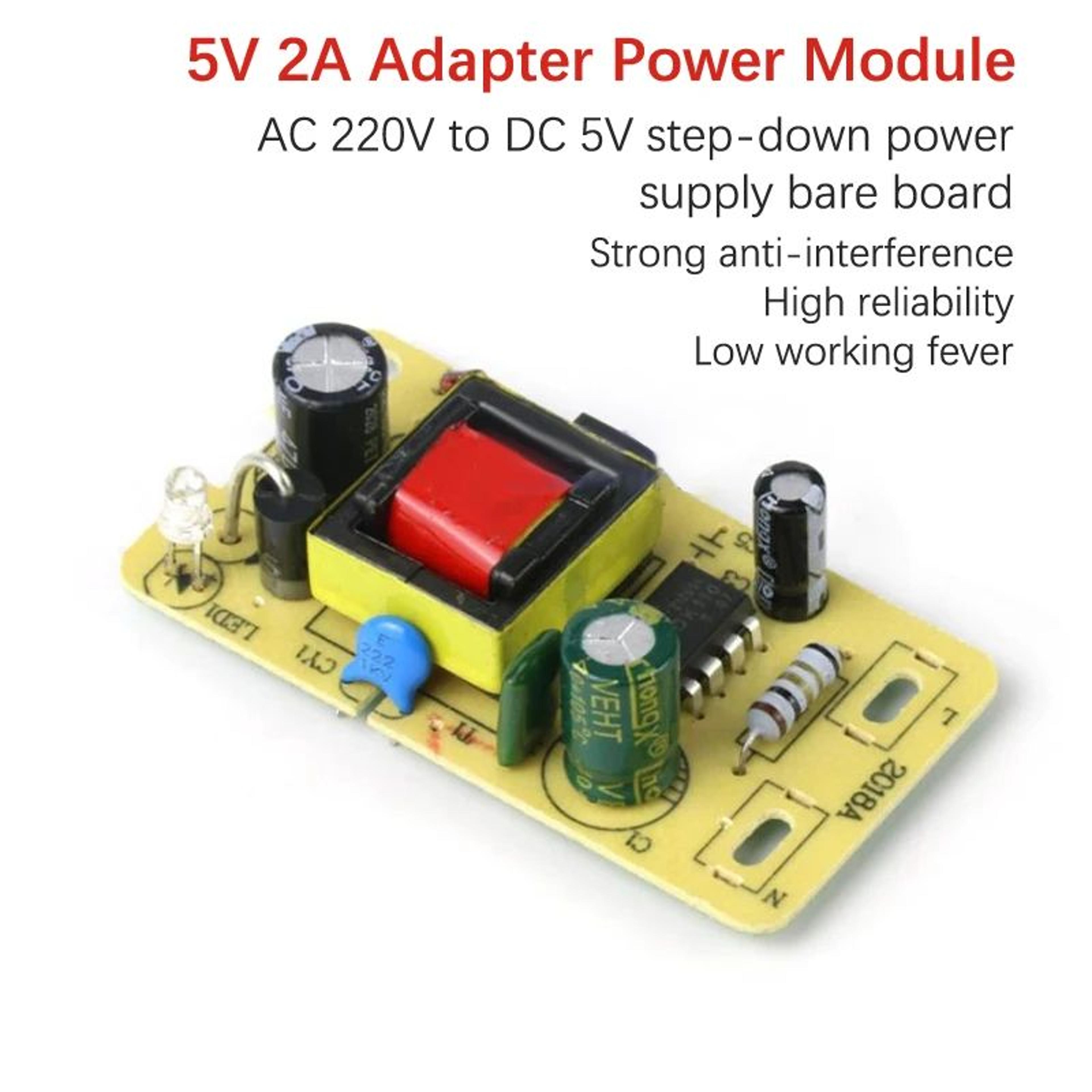 compact 5v 2a switching power supply module for diy electronics