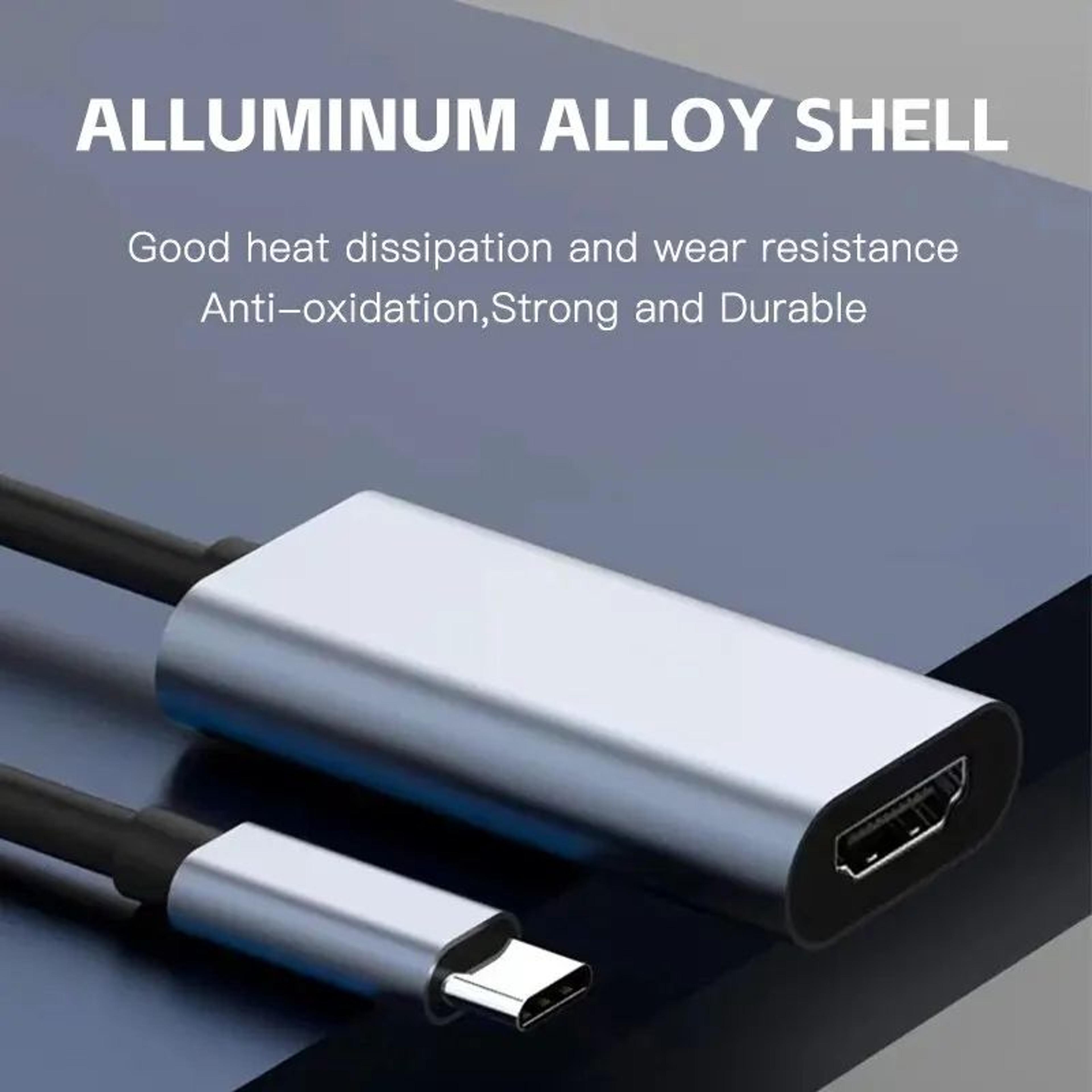 usb-c to hdmi 4k adapter – seamless screen sharing for work, play & travel